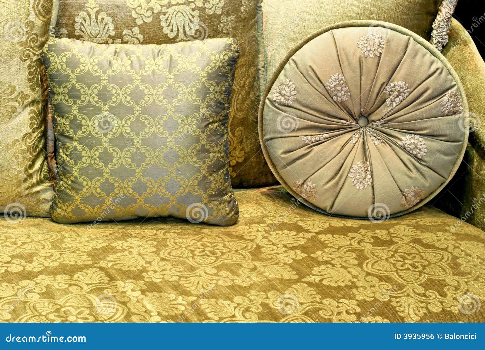Pillows Round Stock Photo Image Of Colour Texture Various 3935956