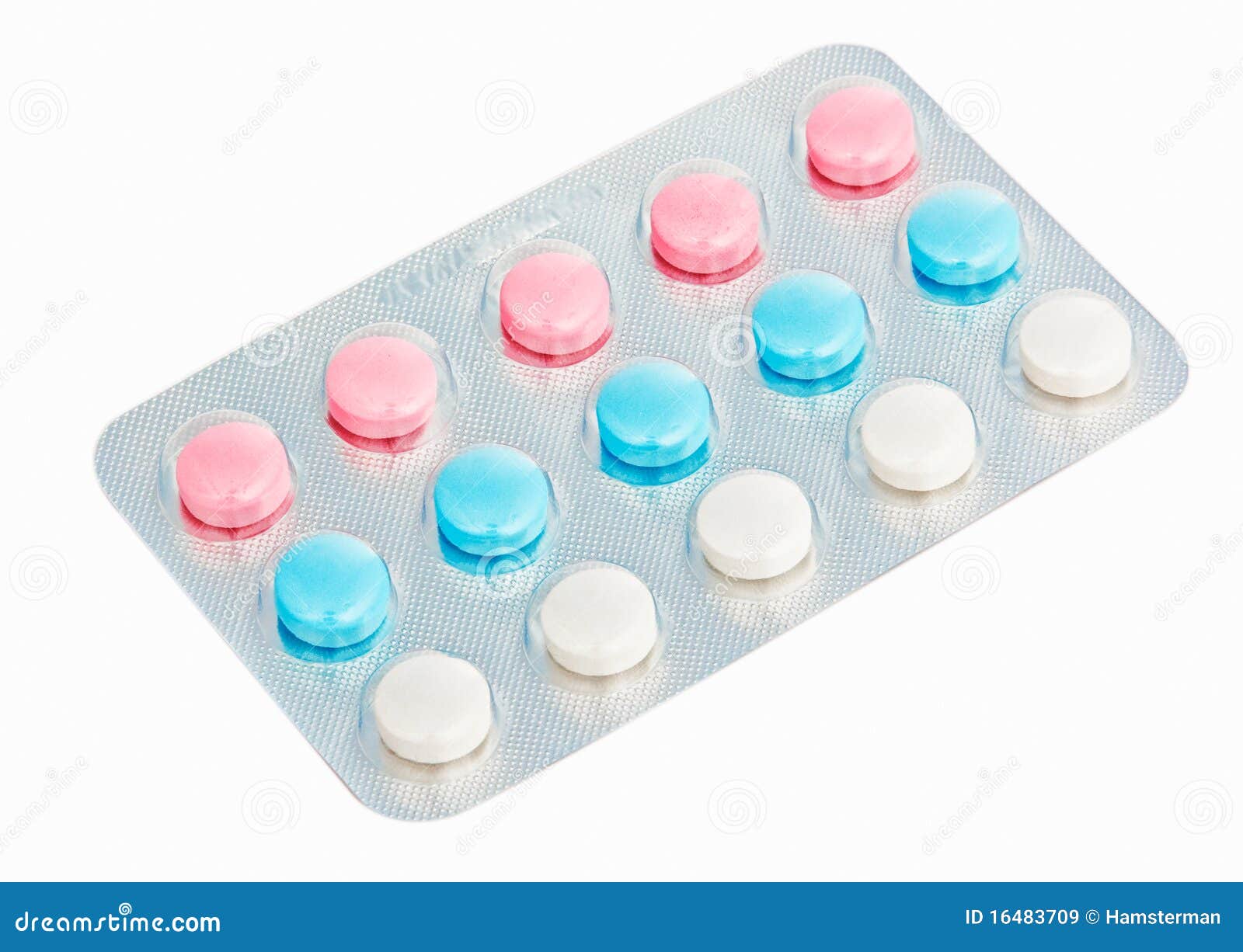 Pills in blister pack stock image. Image of medication 16483709