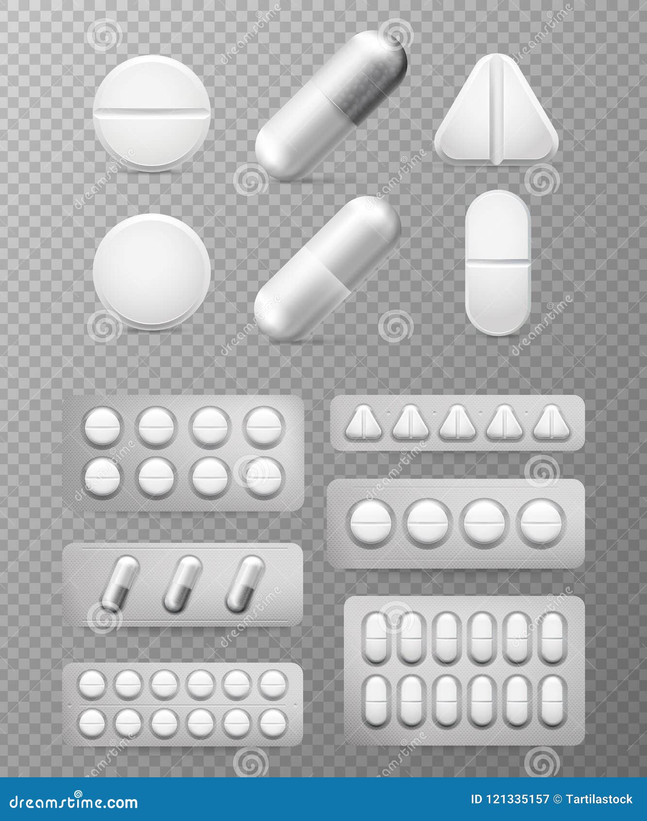 pills 3d set. white tablet, drug and pill. medicine close-up capsules . aspirin painkiller paracetamol drugs