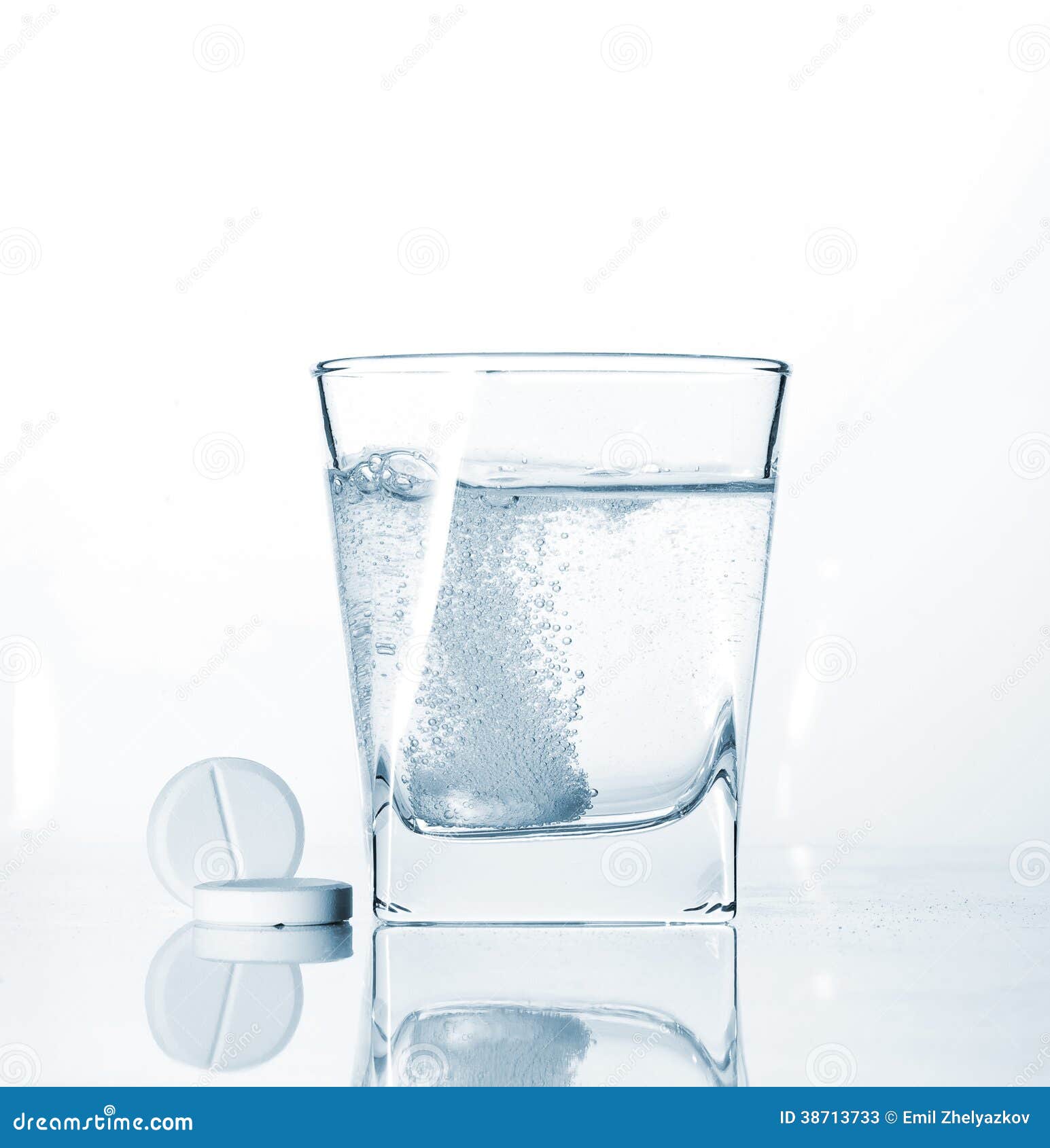 Pills and Glass of Sparkling Water Stock Image Image of drink, heal