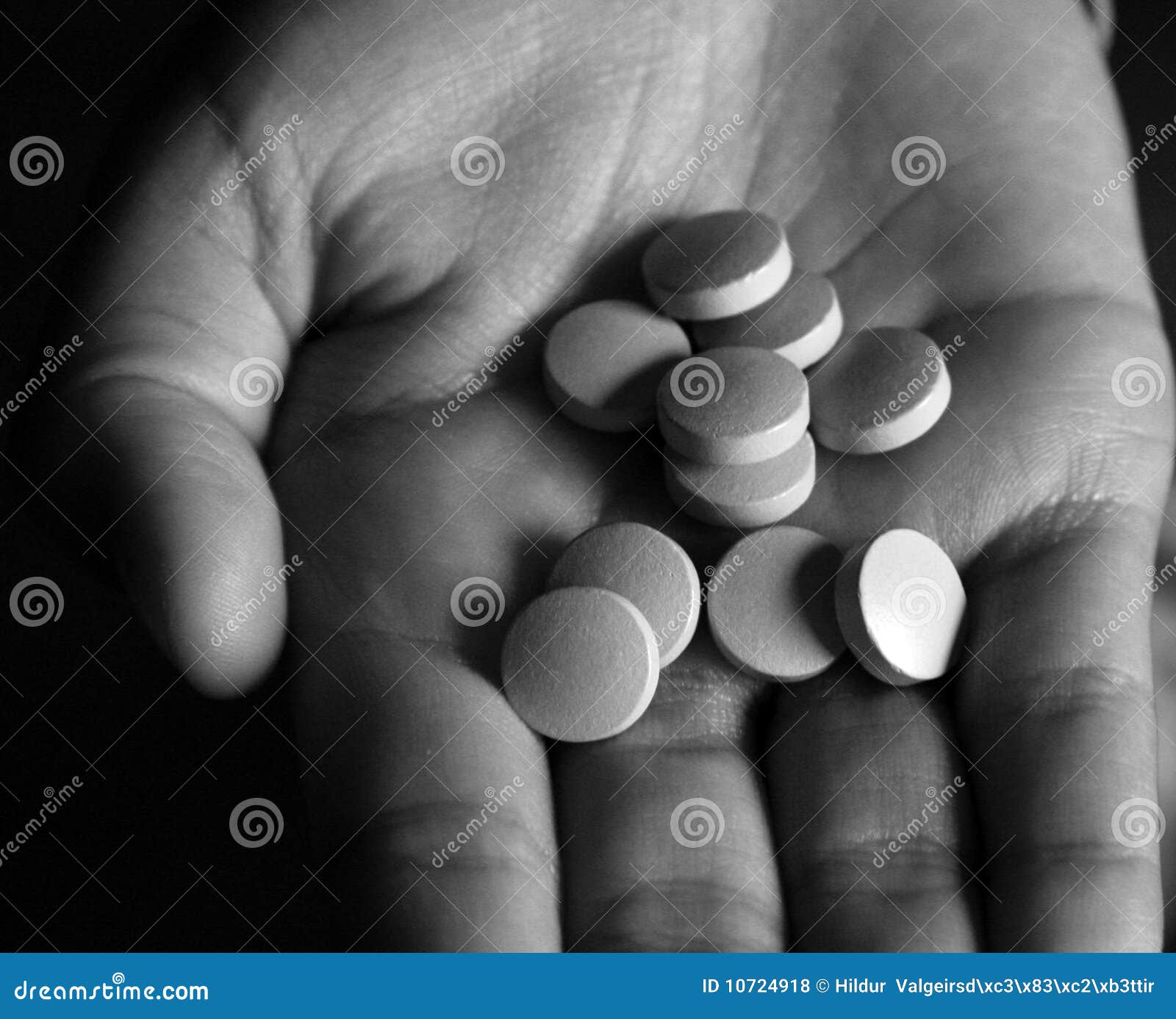 Pills in hand stock photo. Image of care, body, hand 10724918