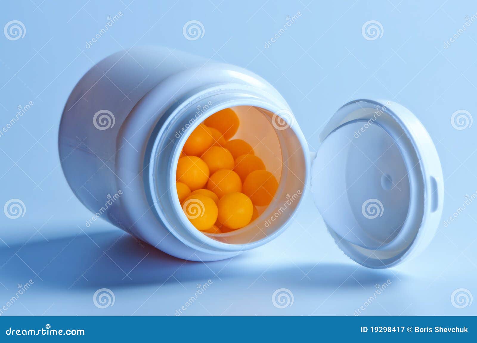 Pills in a jar. stock image. Image of clinic, bright 19298417