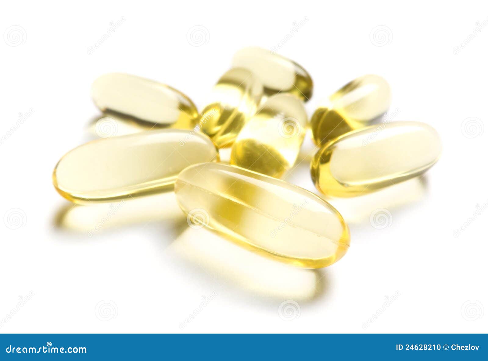 Pills of Omega3 Supplement Stock Photo Image of addiction, macro