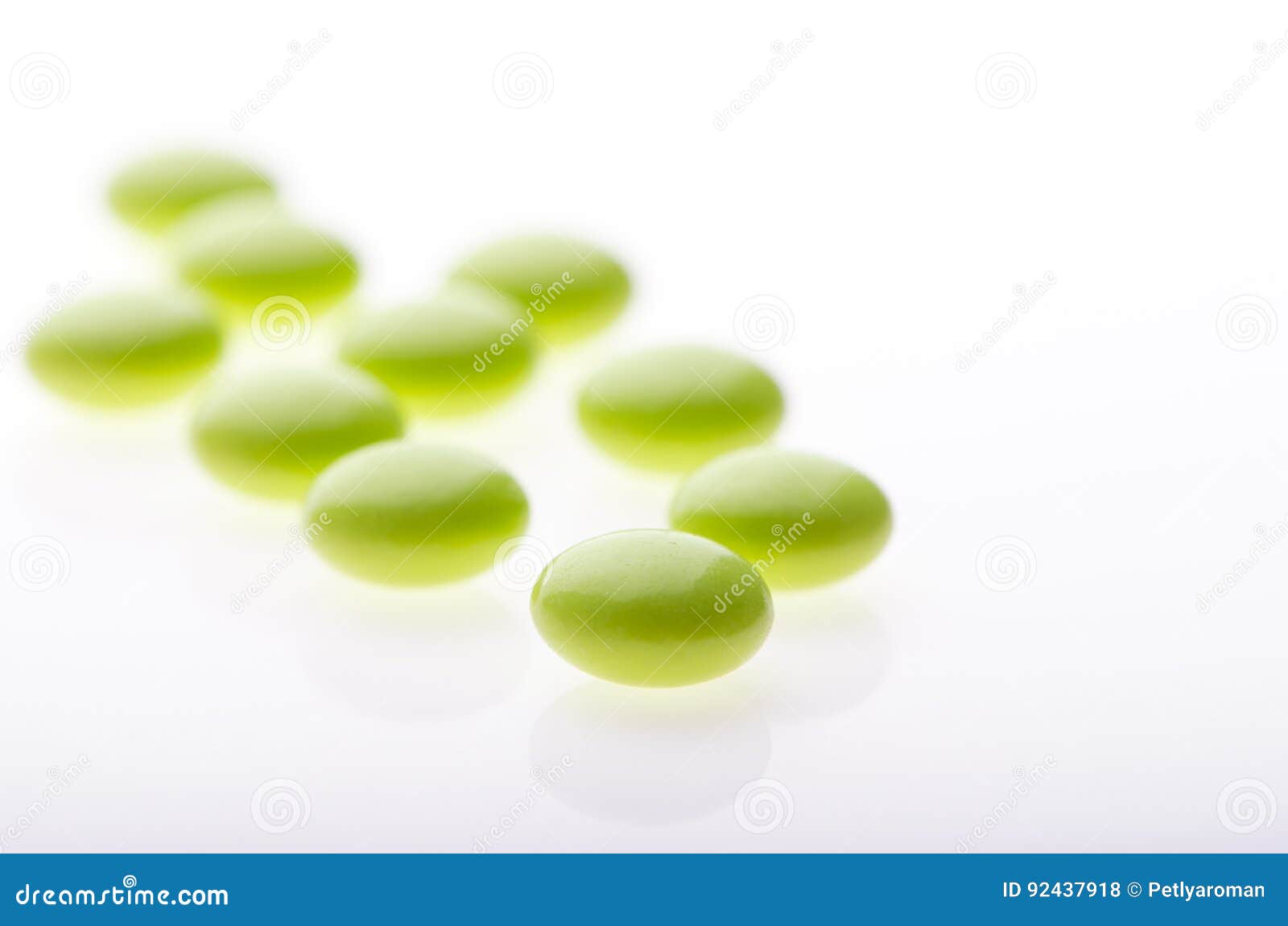 Pills in perspective stock illustration. Illustration of macro - 92437918