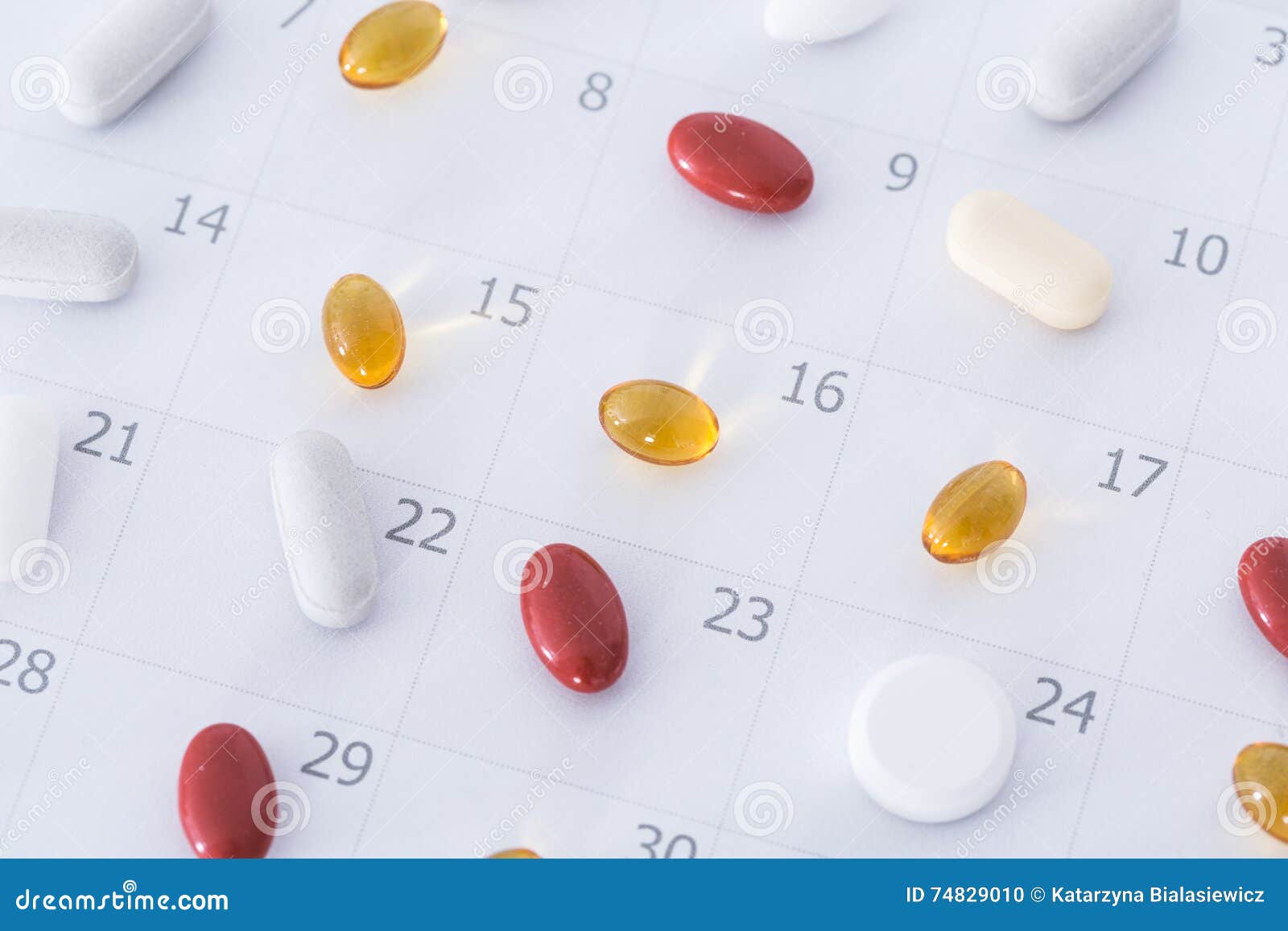 pills on a schedule