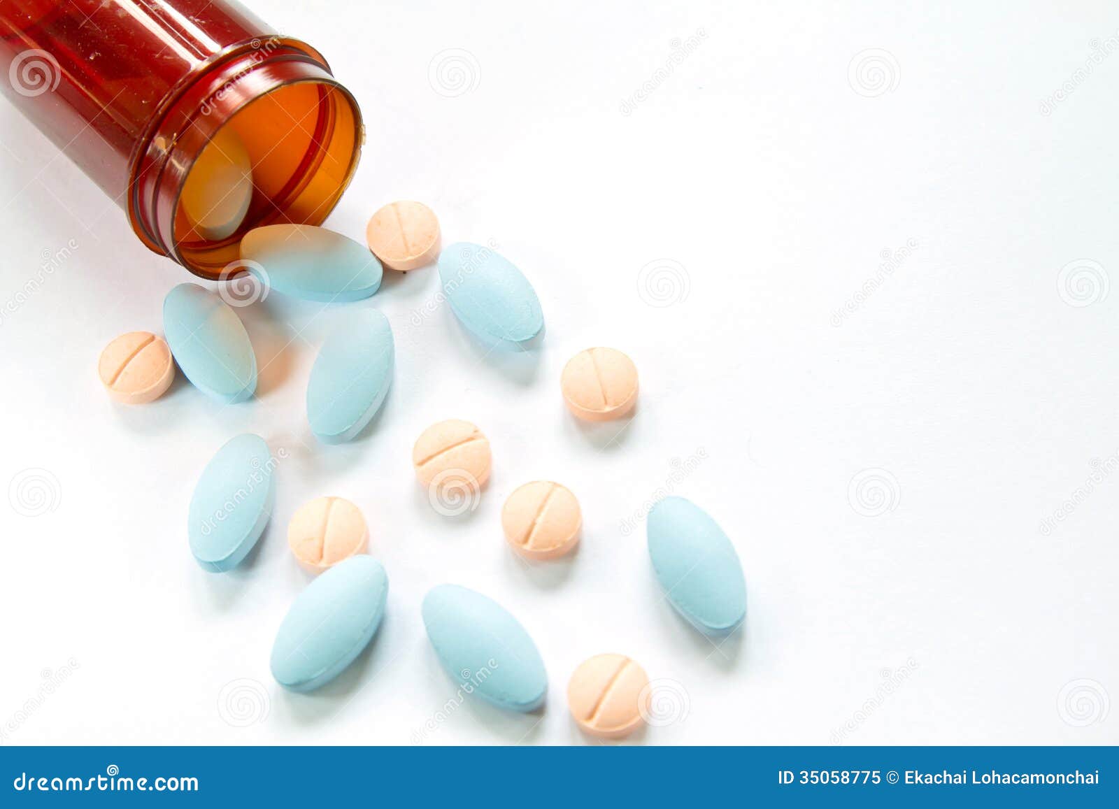 Pills Spilling Out of Pill Bottle Stock Image Image of addiction