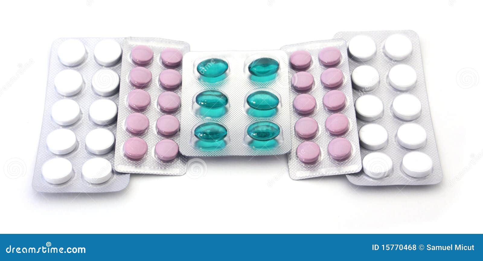 Pills in their packaging stock photo. Image of side, foil 15770468