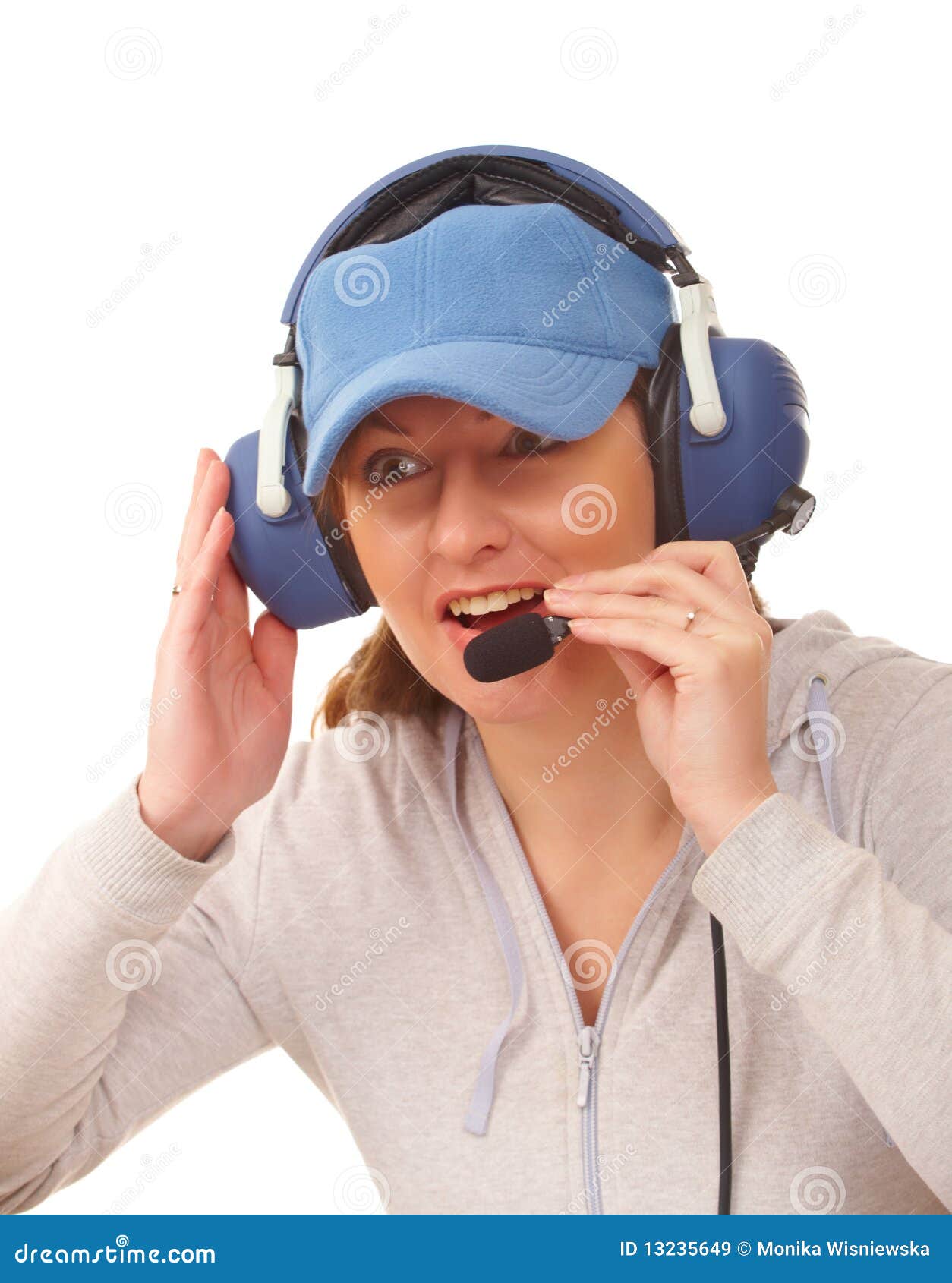 Pilot With Headset Royalty Free Stock Images Image 13235649