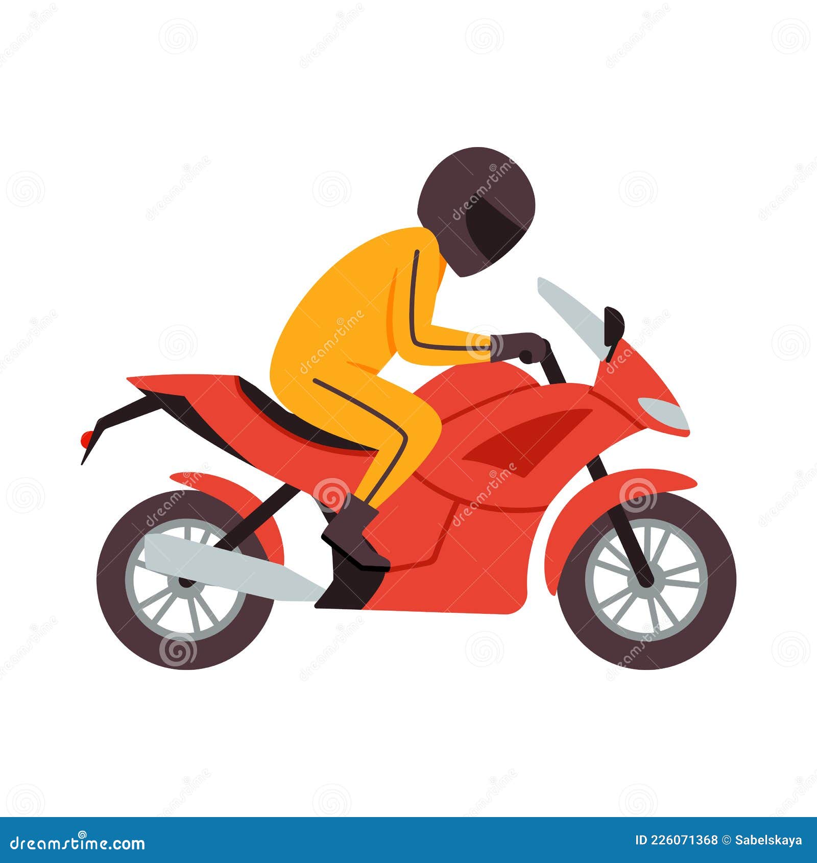 piloto de moto, vetor de ilustração de corrida de moto em fundo