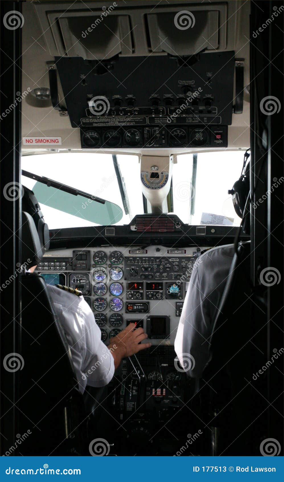 pilots and flight deck