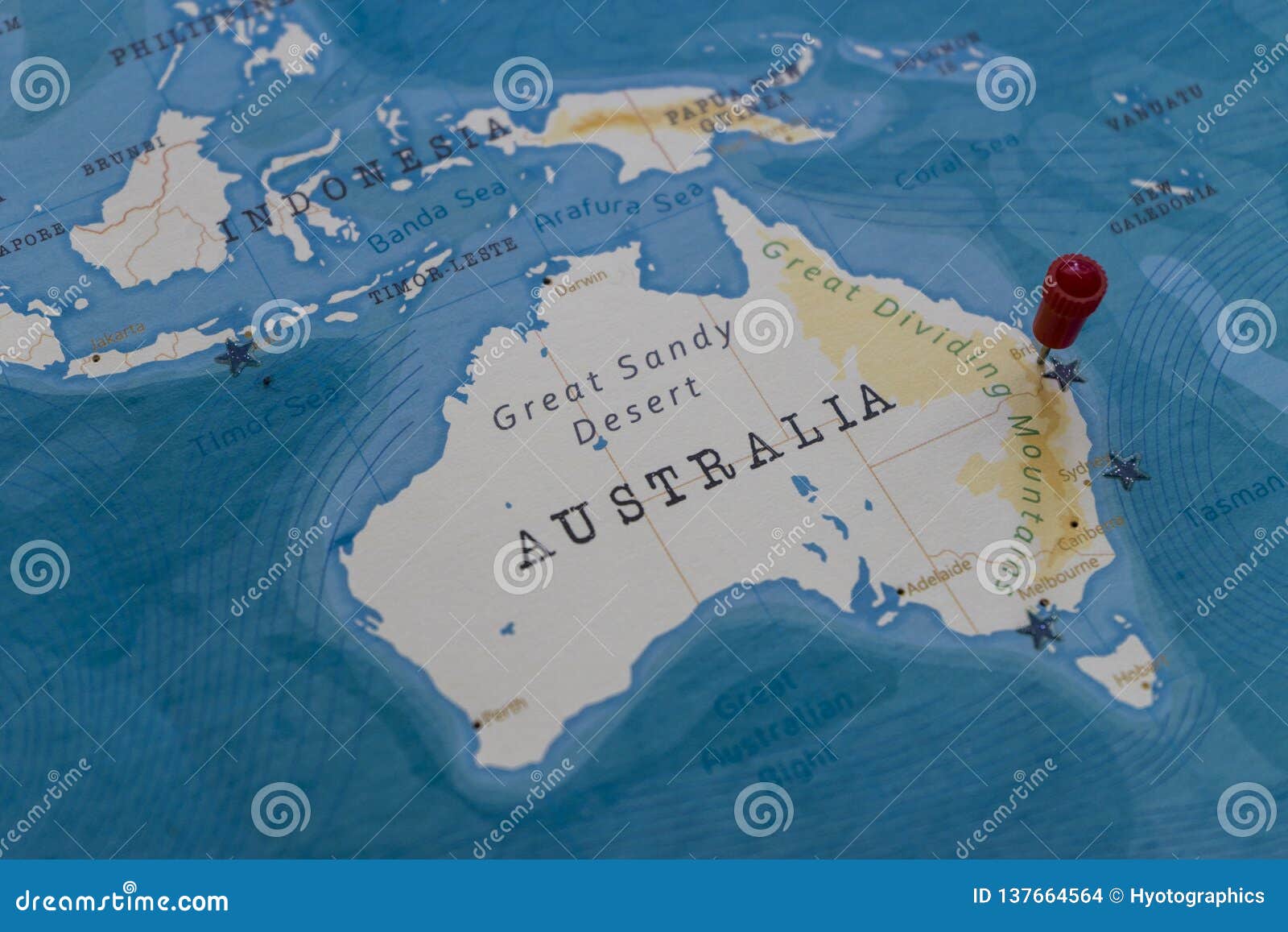 Карта земли австралии
