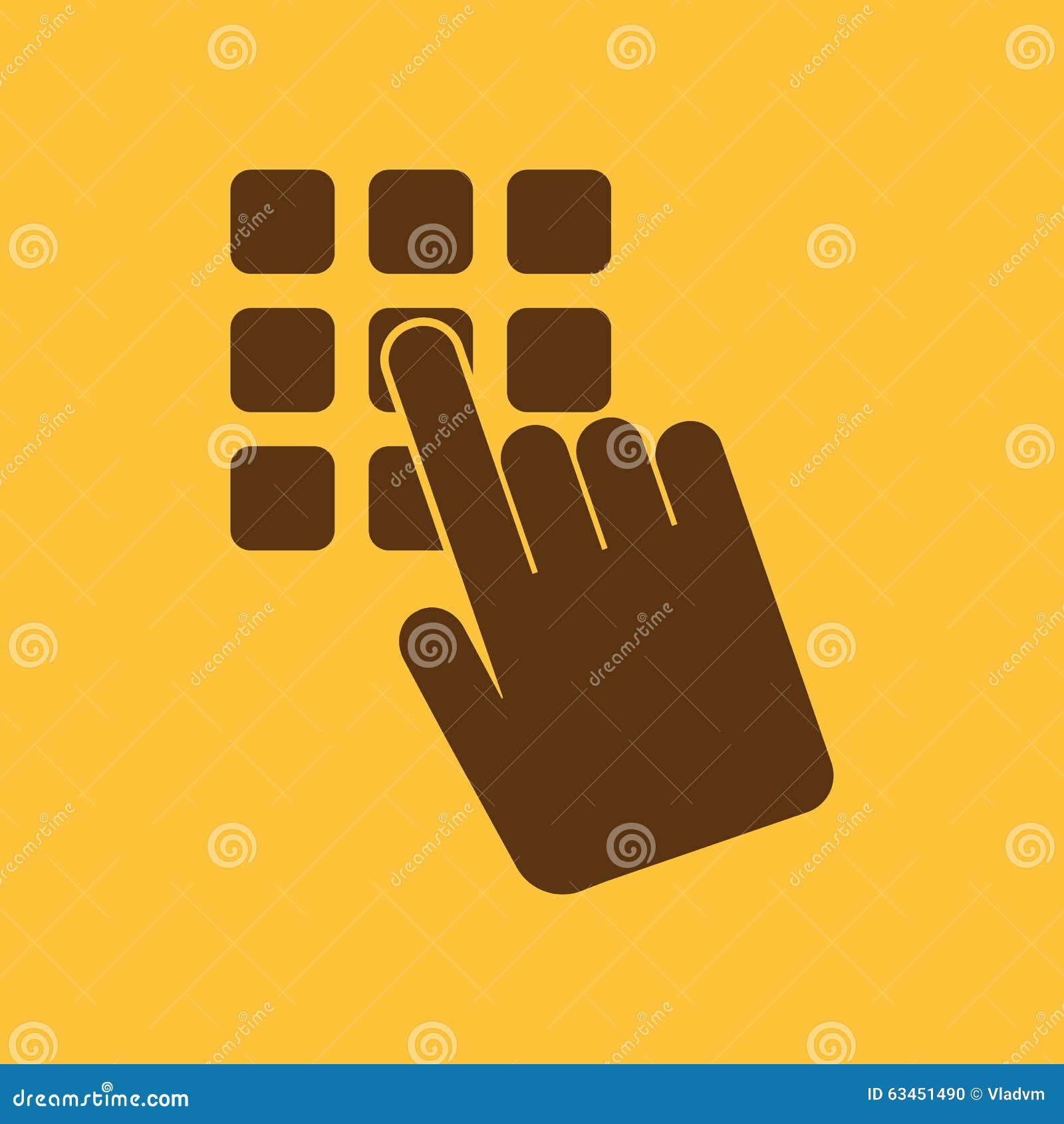 The Pin Code Icon. Password and Unlock, Access, Identification, Unlock