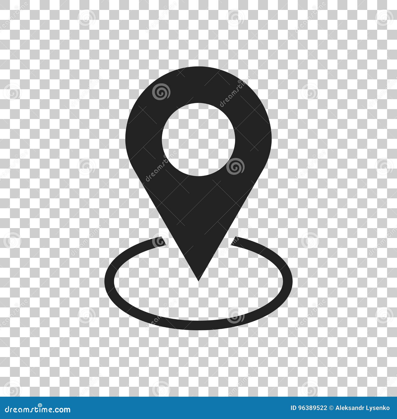 Pin Icon Vector. Location Sign In Flat Style Isolated On Isolate Stock  Vector - Illustration Of Icon, Pointer: 96389522