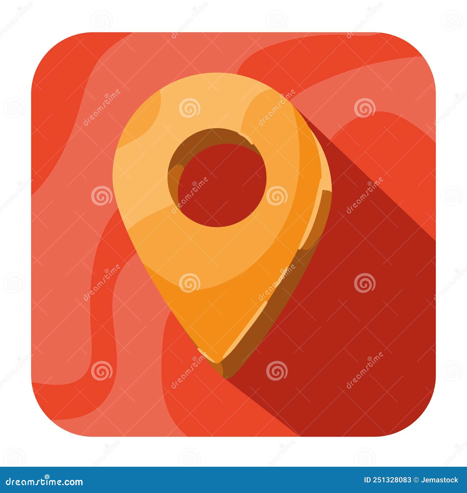 Pin location app button stock vector. Illustration of network 251328083