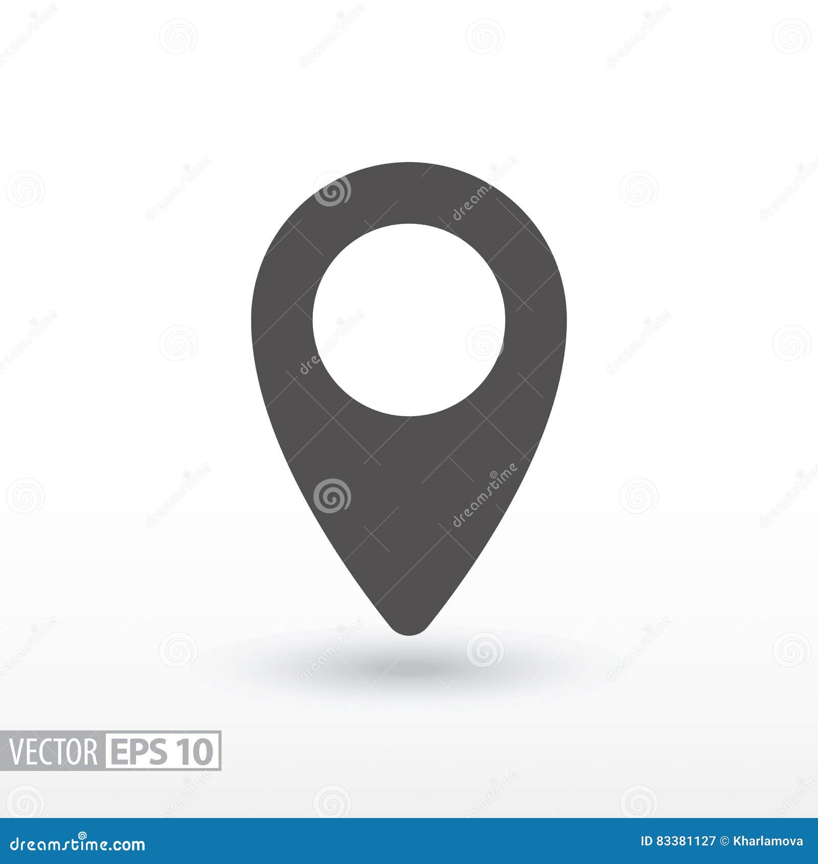 pin location - flat icon