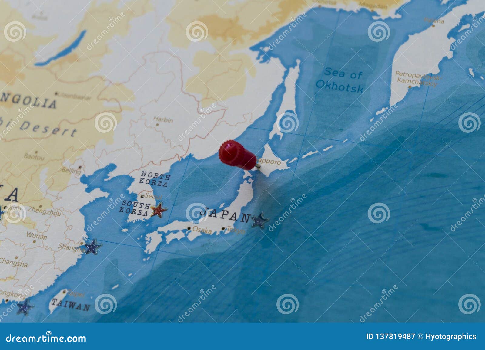 A Pin On Sapporo, Japan In The World Map Stock Image - Image of countries, government: 137819487