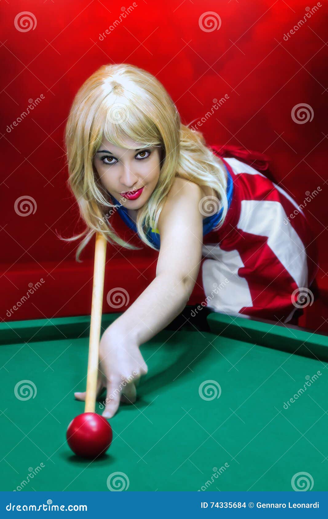 blonde bbw pool table
