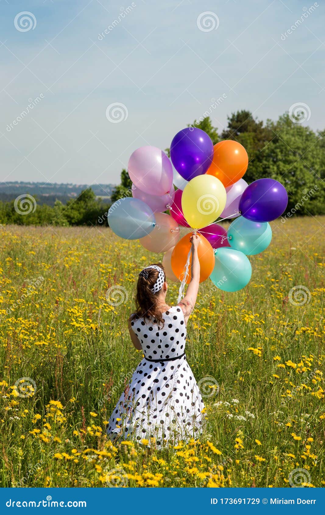 Amazing view up colorful petticoat