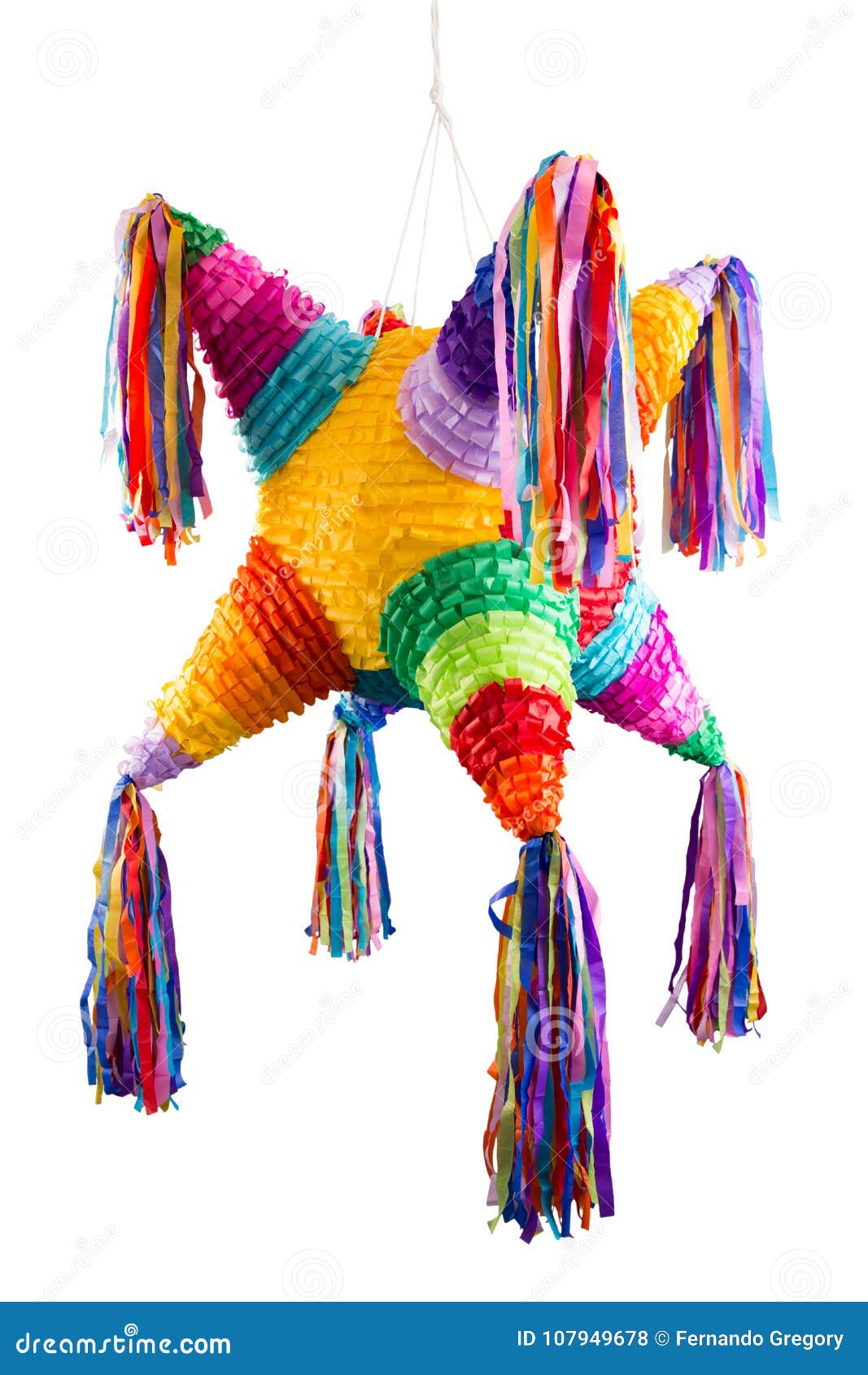 Pinata Mexicano Usado En Posadas Y Cumpleaños Foto de archivo - Imagen de  colorido, blanco: 107949678