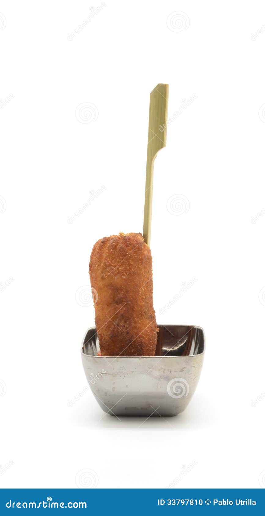 Pincho of croquette stock photo. Image of mediterranen 33797810