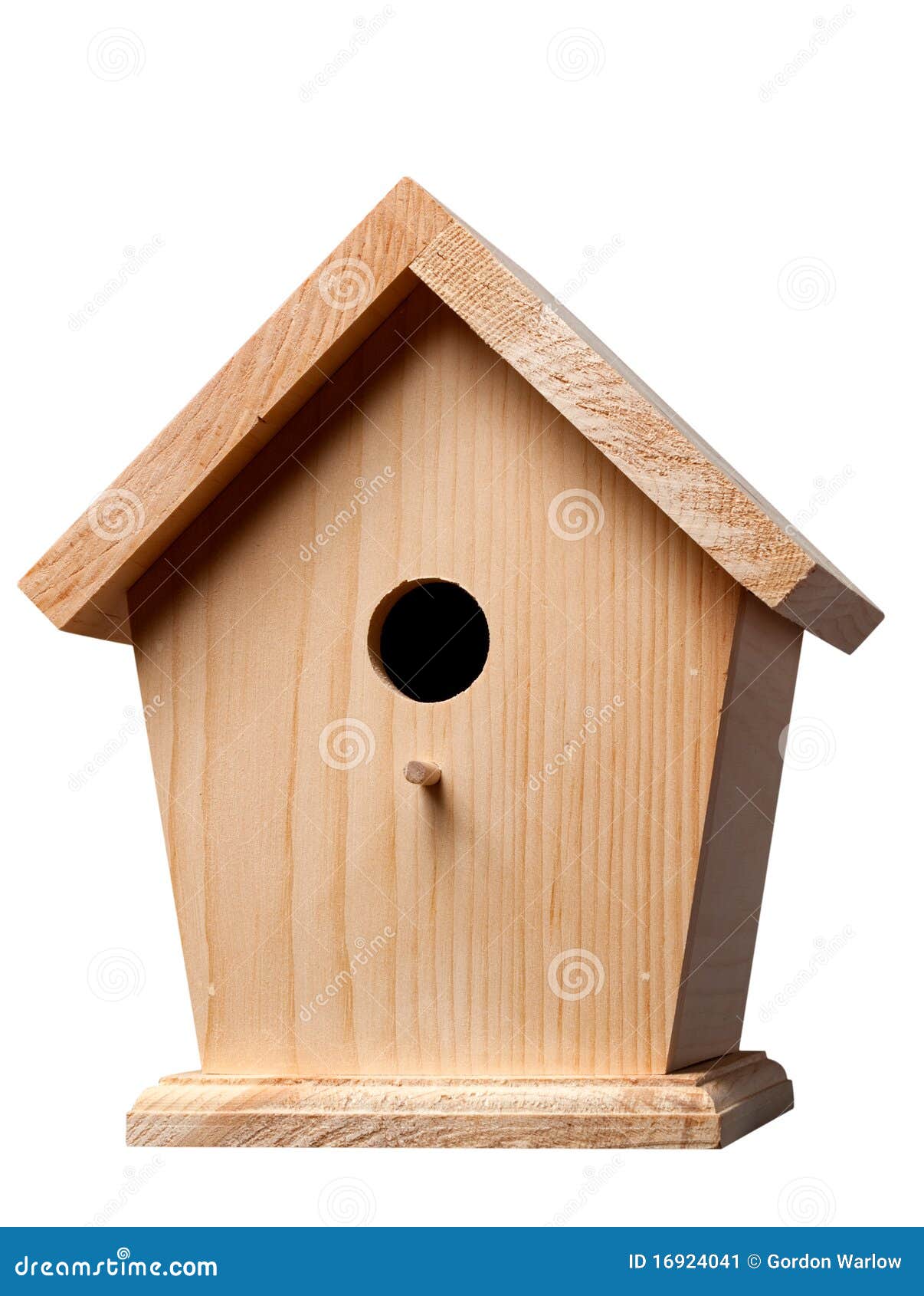 Pine Birdhouse stock image. Image of wooden, hole ...