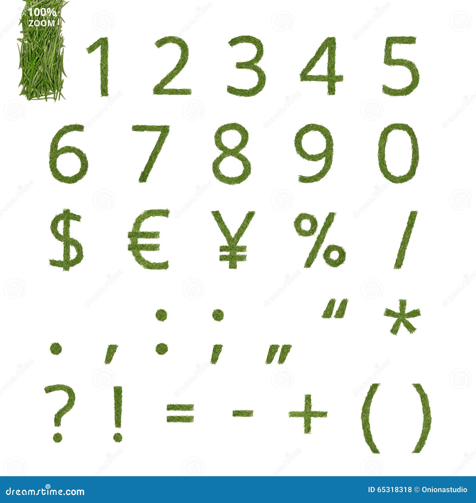 Pine Needle Numbers and Marks Stock Photo Image of good, green 65318318