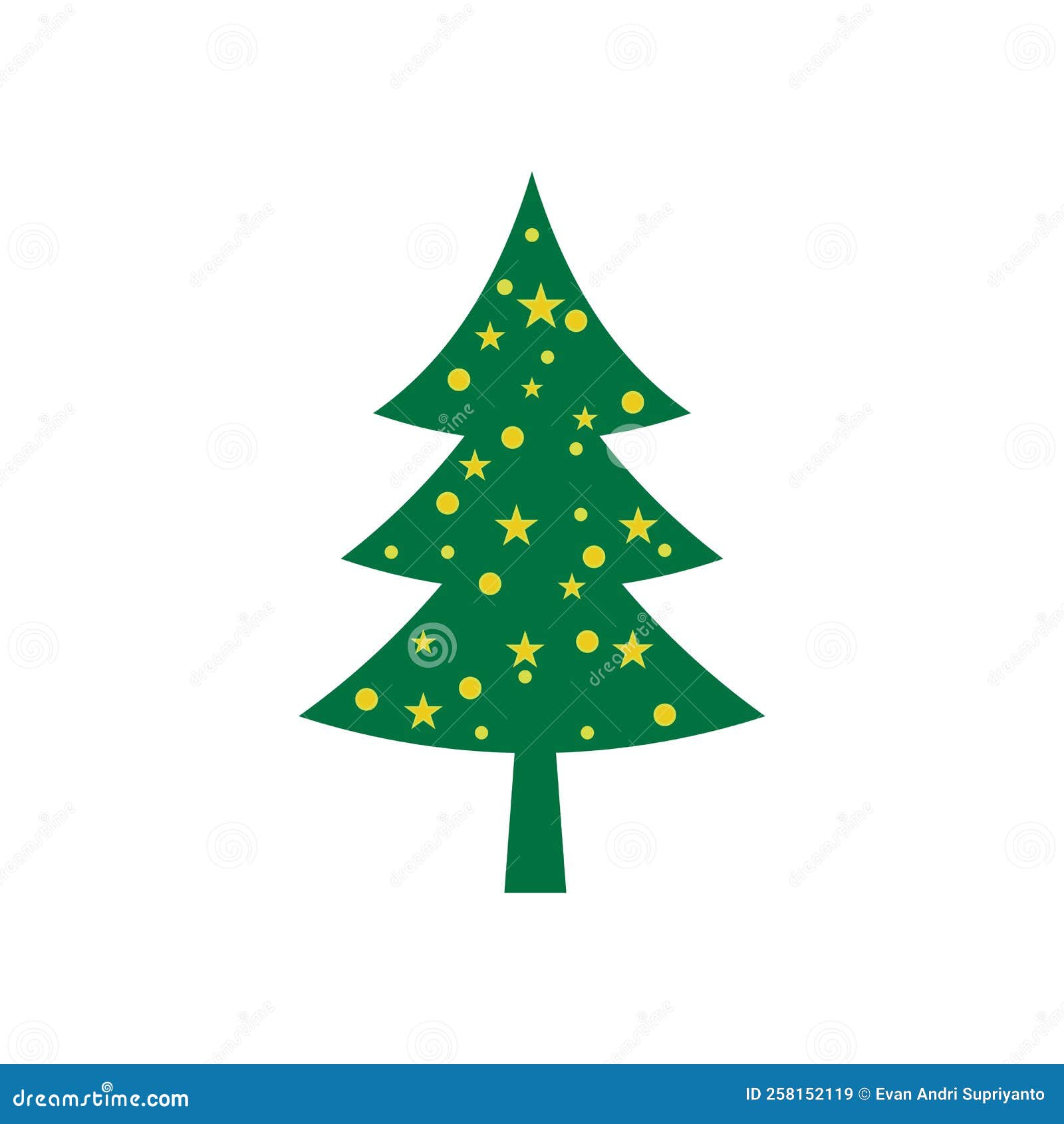 Pine Tree Illustration Vector Flat Design Template Stock Vector Pine Tree Illustration Vector Flat Design Template Stock Vector