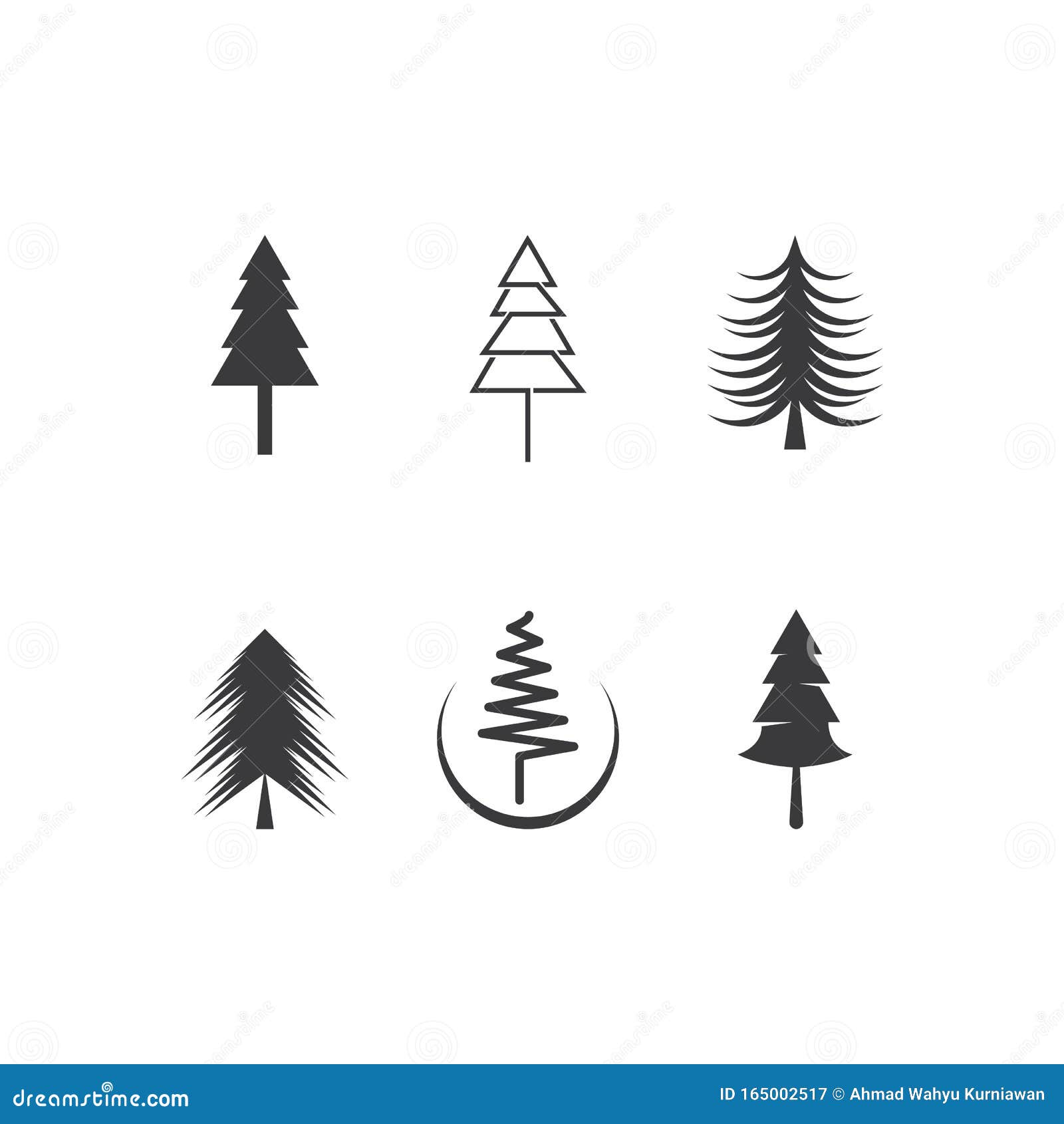 Pine tree logo stock illustration. Illustration of property 165002517