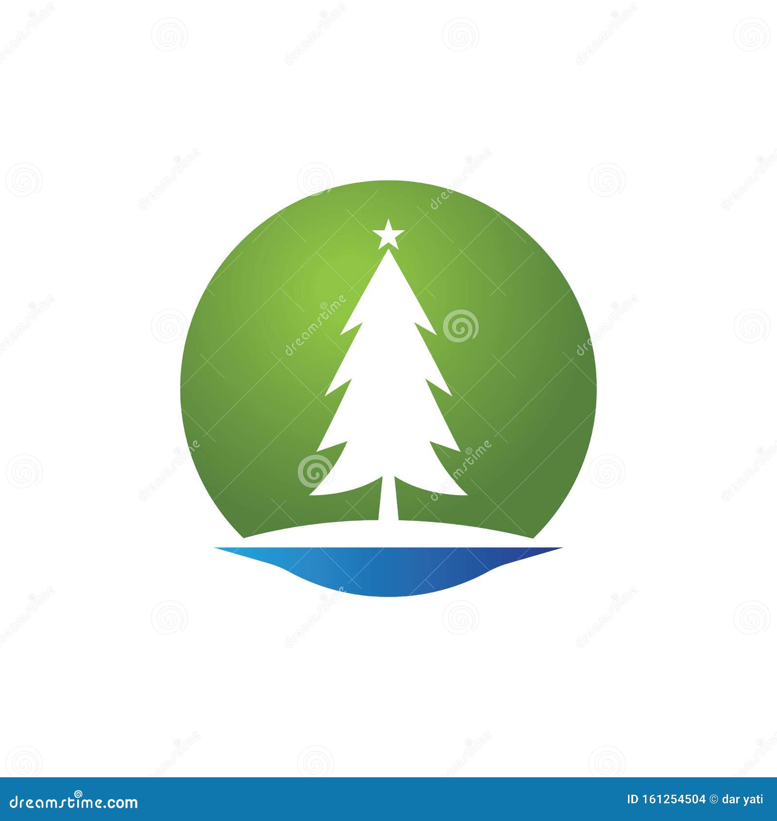 Pine tree logo vector stock vector. Illustration of conifer 161254504