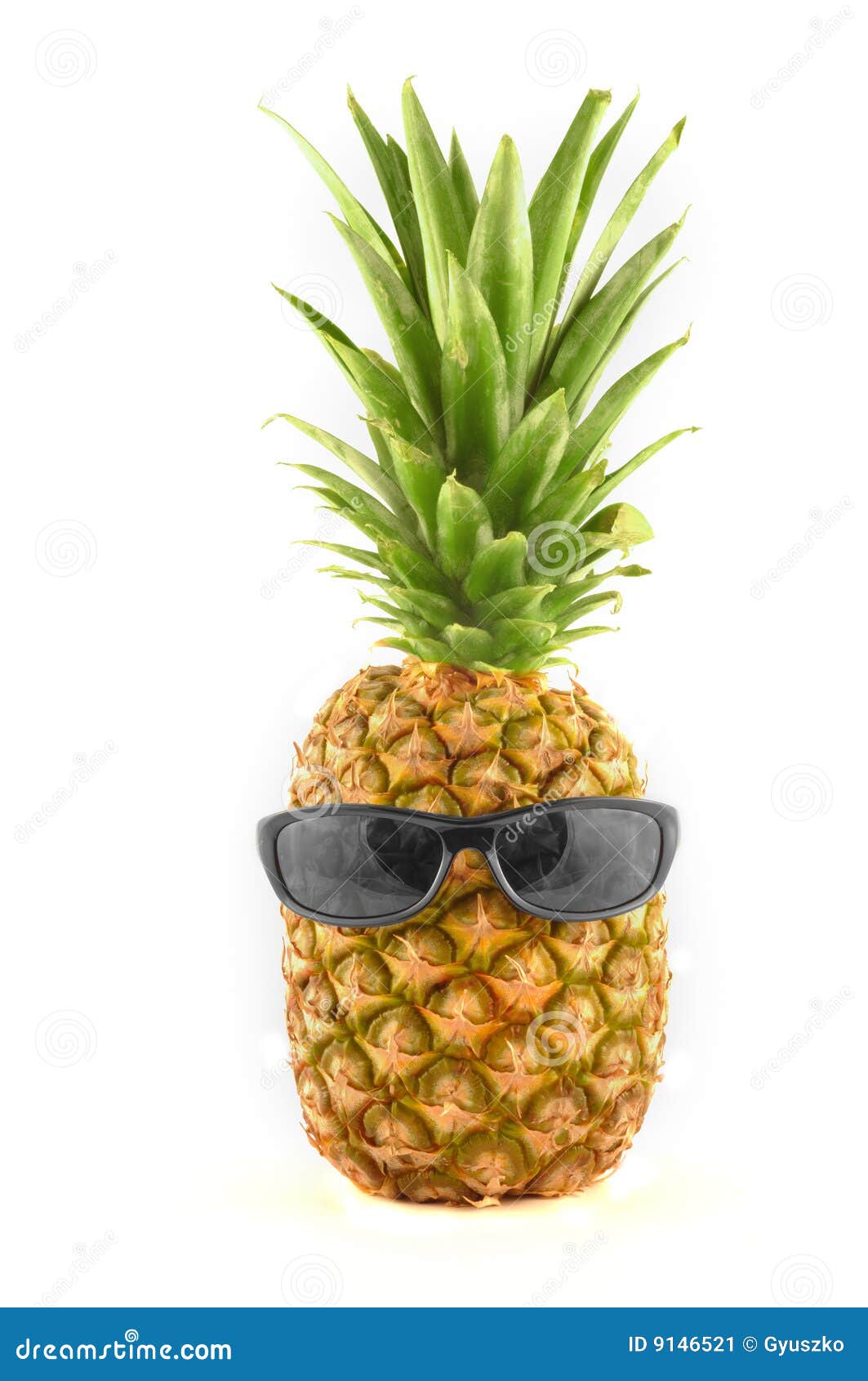 Pineapple stock image. Image of fruit, single, healthy 9146521