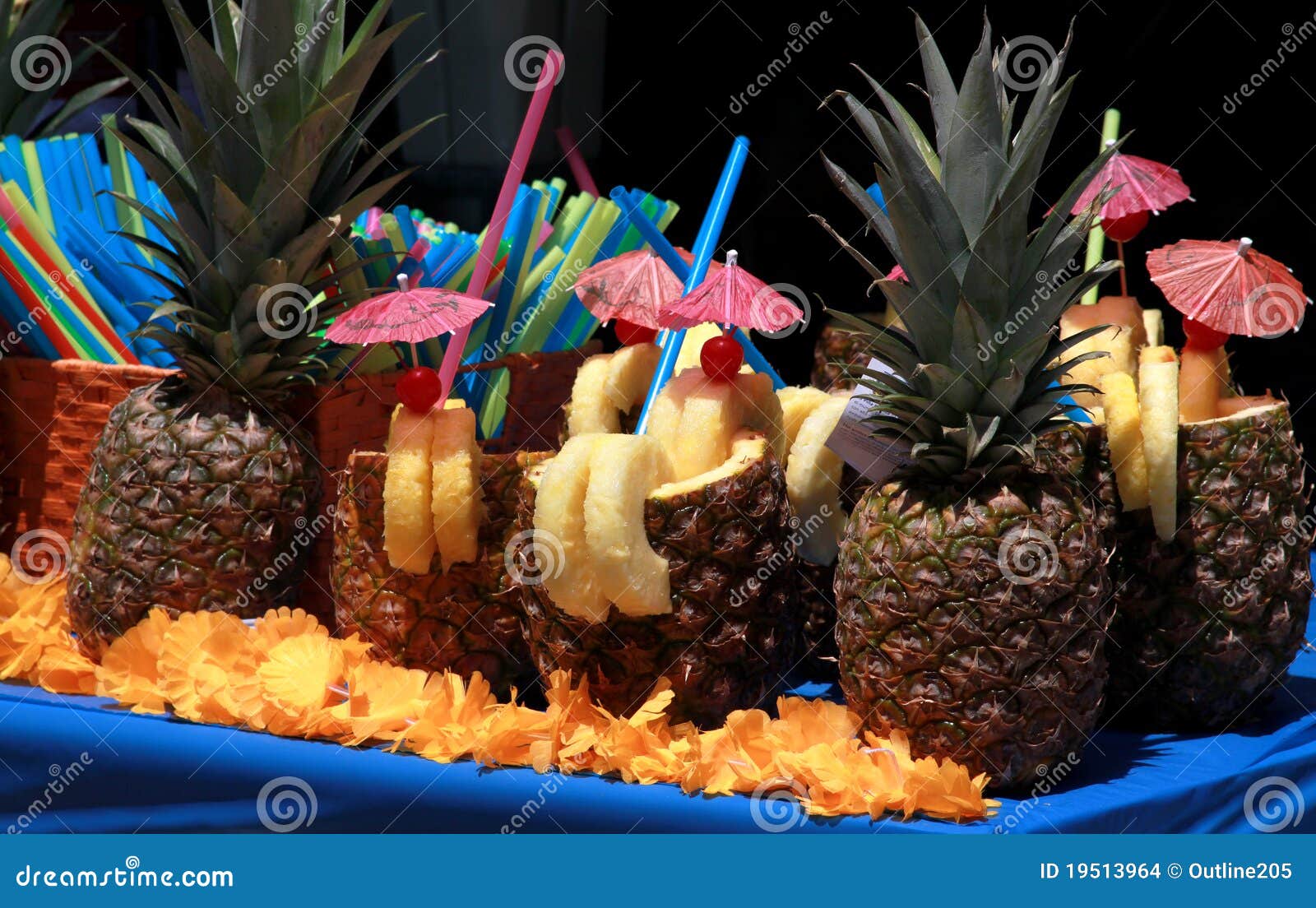Pineapple cocktail stock photo. Image of summer, color 19513964