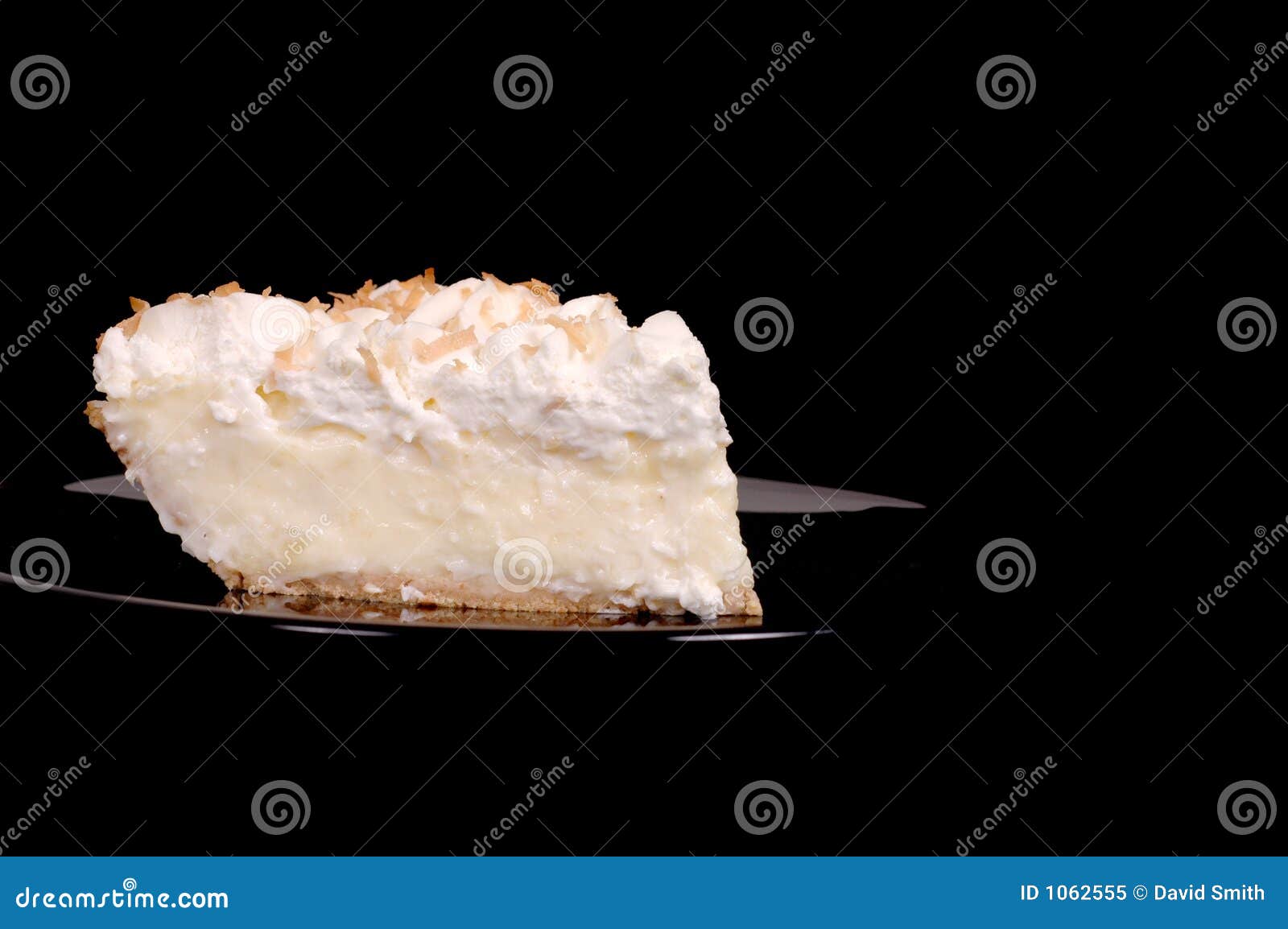 pineapple coconut cream pie with toasted coconut