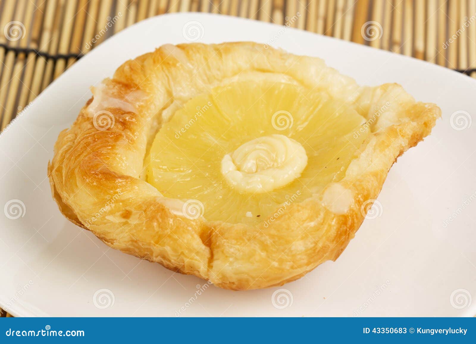 Pineapple Danish Pastry stock image. Image of pineapple 43350683