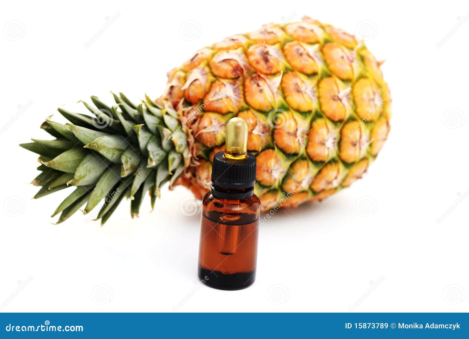 Pineapple essential oil stock image. Image of health 15873789