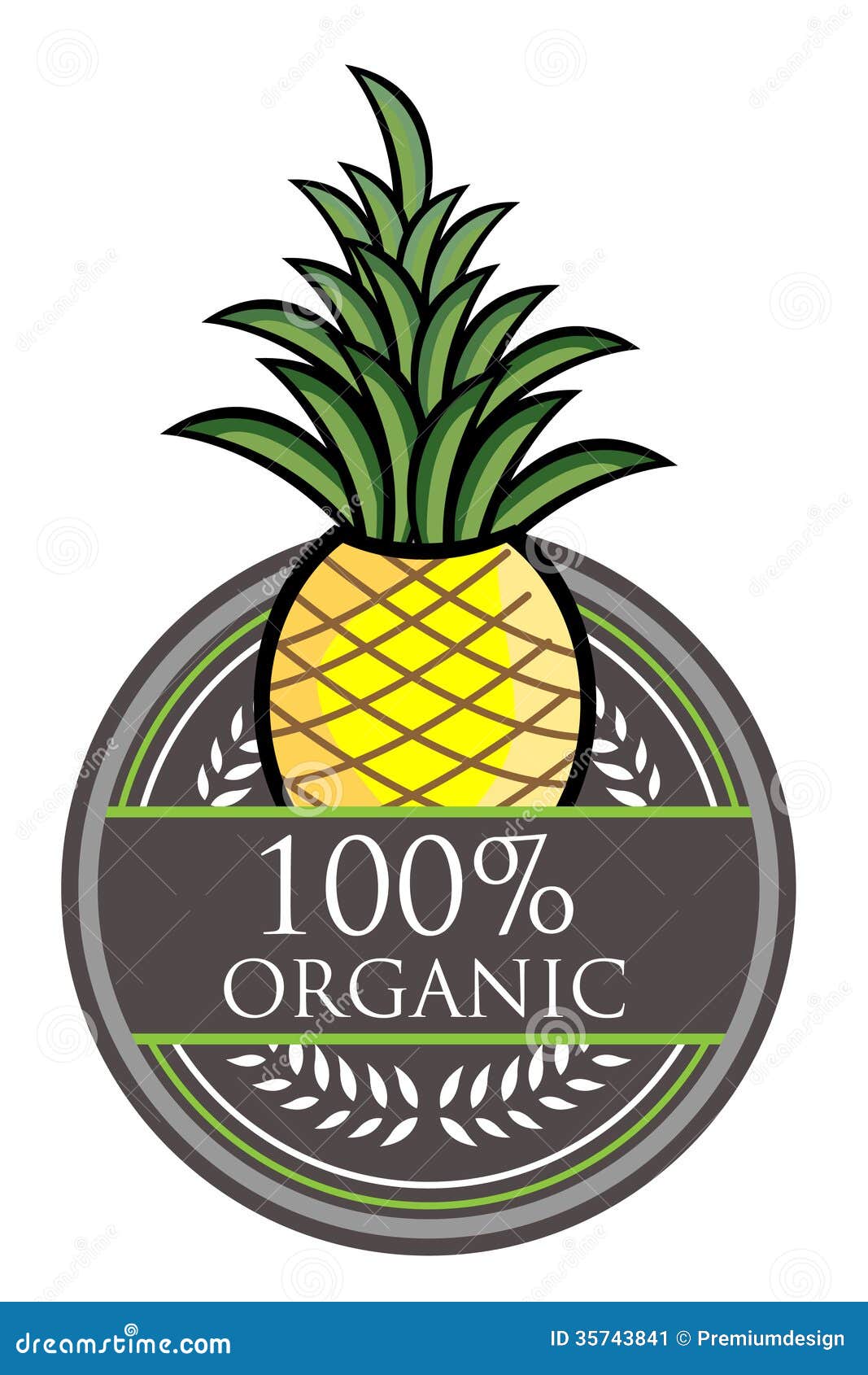 Pineapple Fish stock illustration. Illustration of summer 35743841