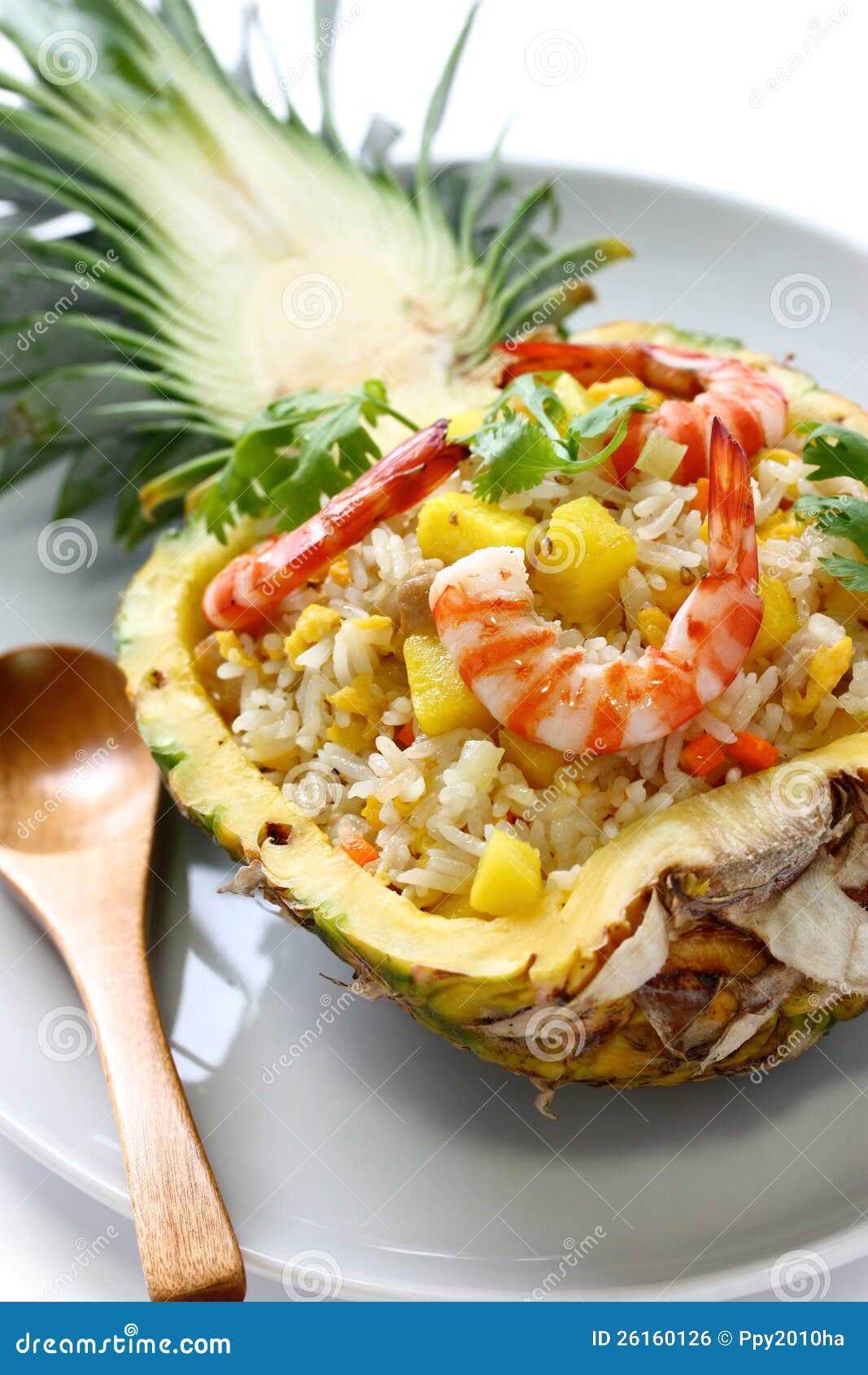 Pineapple fried rice stock photo. Image of dish, stir 26160126