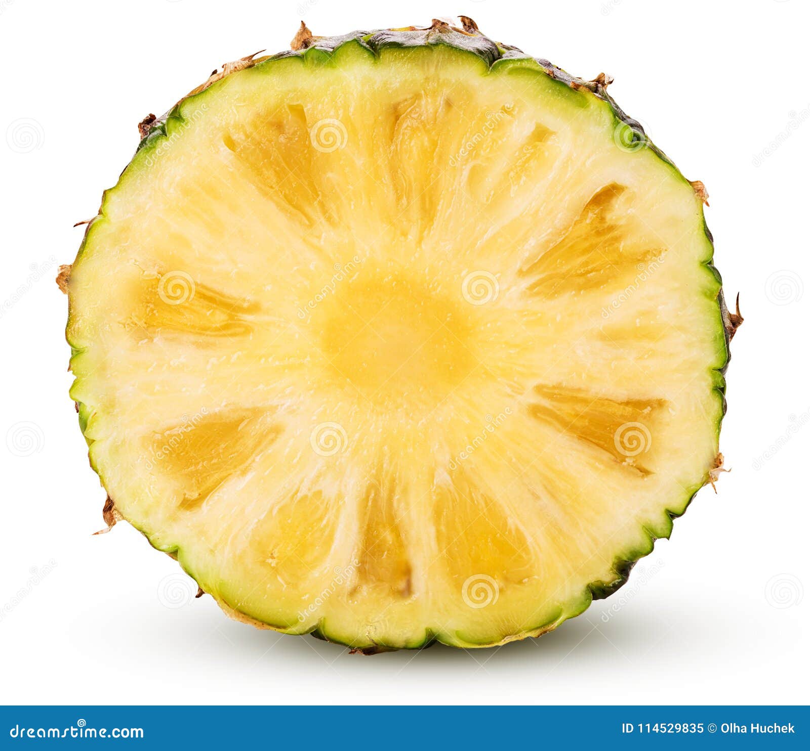 Pineapple Fruit Cut in Half Stock Image Image of closeup, culture