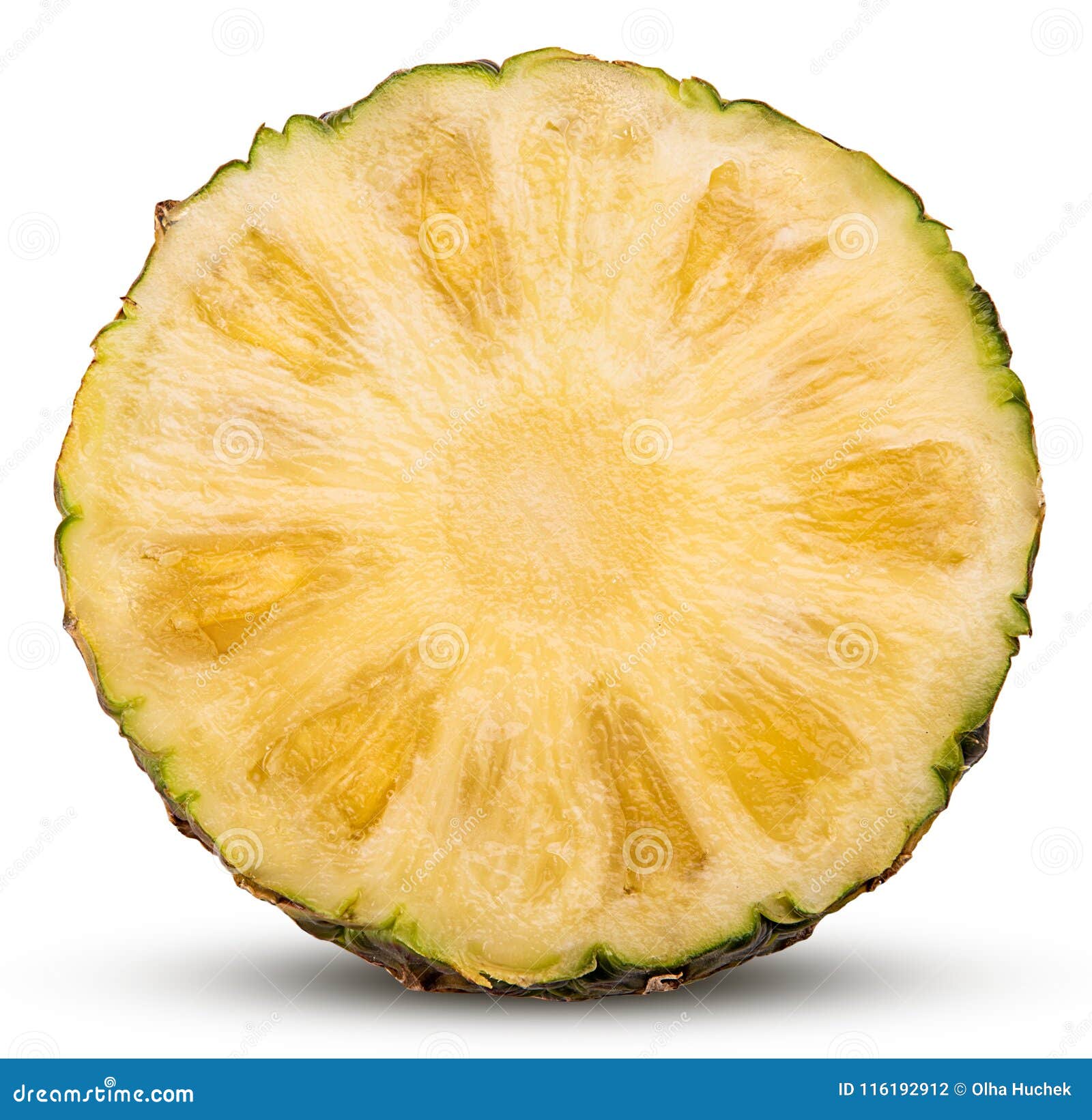 Pineapple Fruit Cut in Half Stock Photo Image of color, pineapple