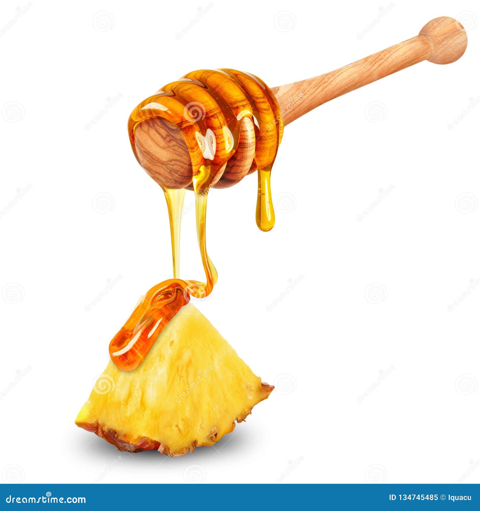 Pineapple and honey stock image. Image of nutrition 134745485