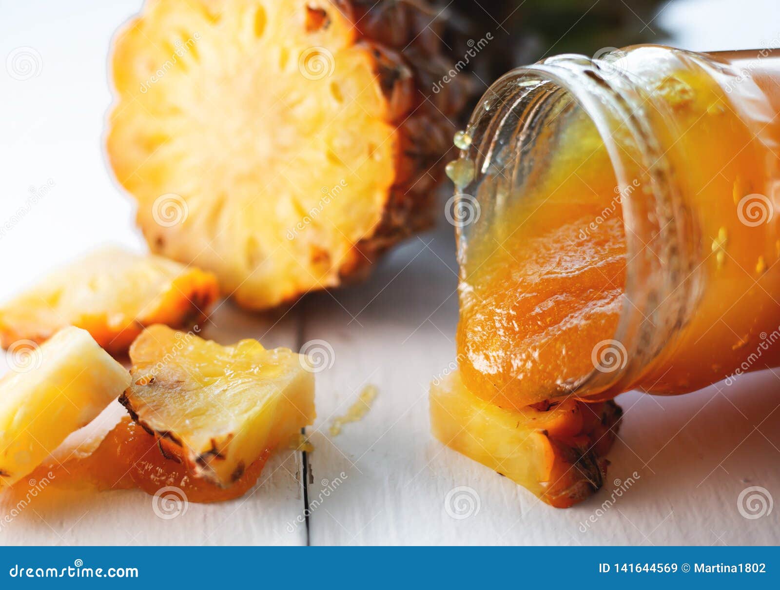 Pineapple Jam stock image. Image of snack, marmalade 141644569