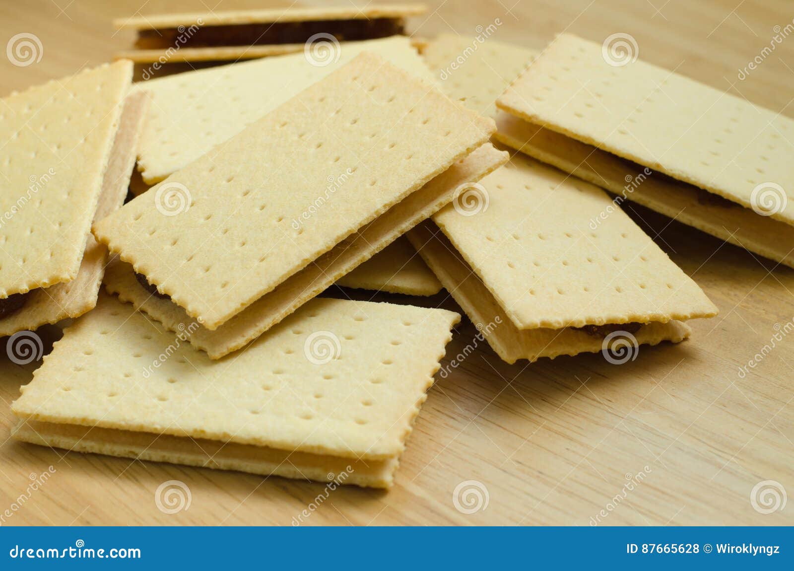 Pineapple Jam Cracker. stock photo. Image of diet, breakfast 87665628