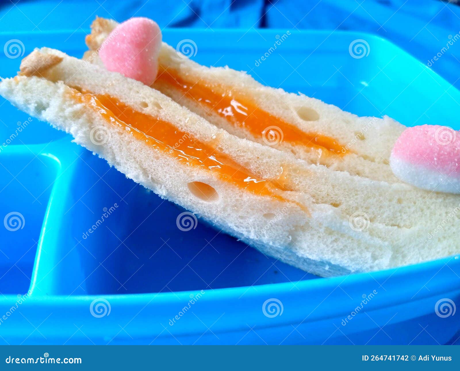 Pineapple Jam Sandwich and Love Candy Stock Photo Image of candy