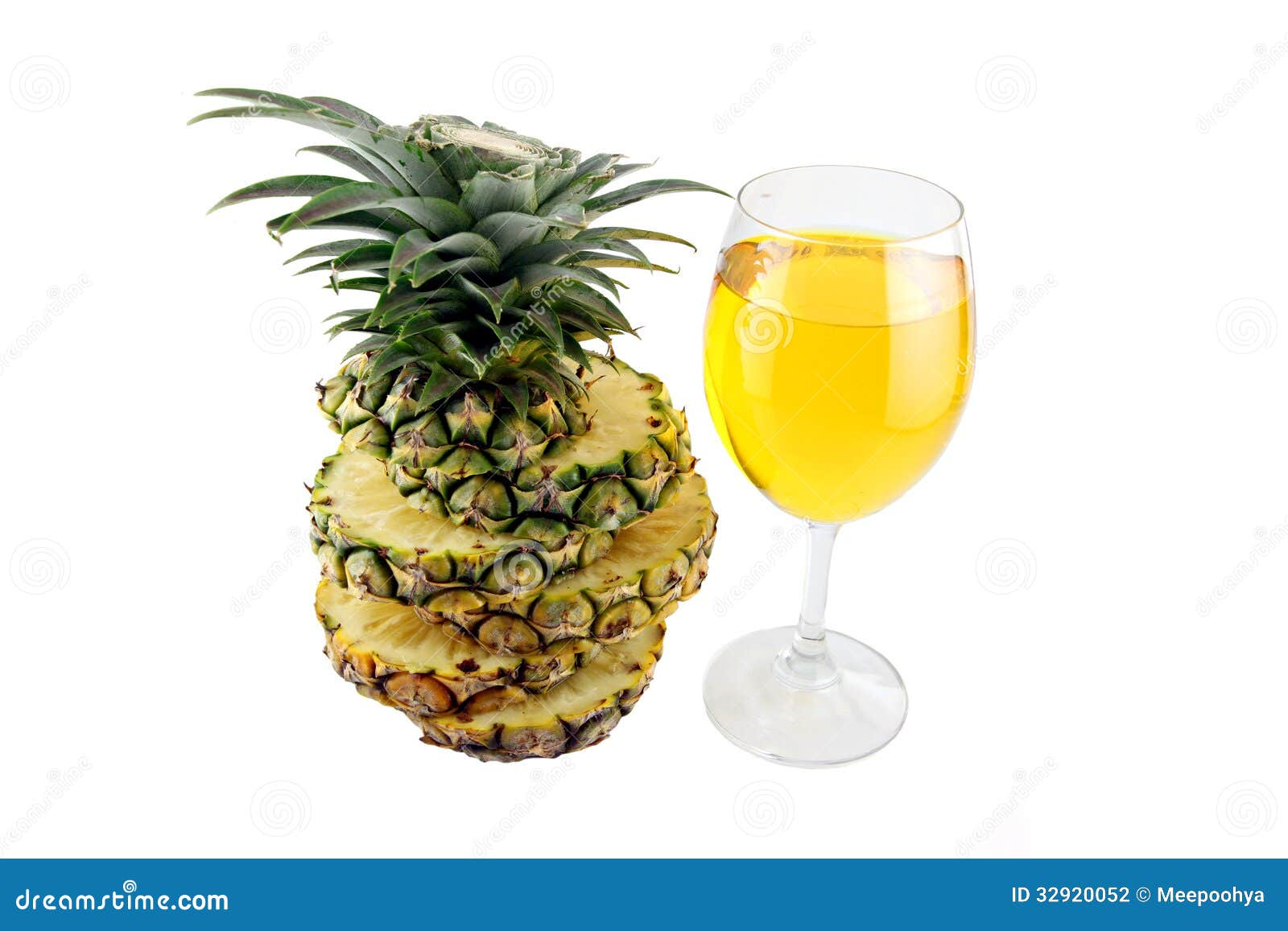 Pineapple Juice in glass. stock photo. Image of culture 32920052