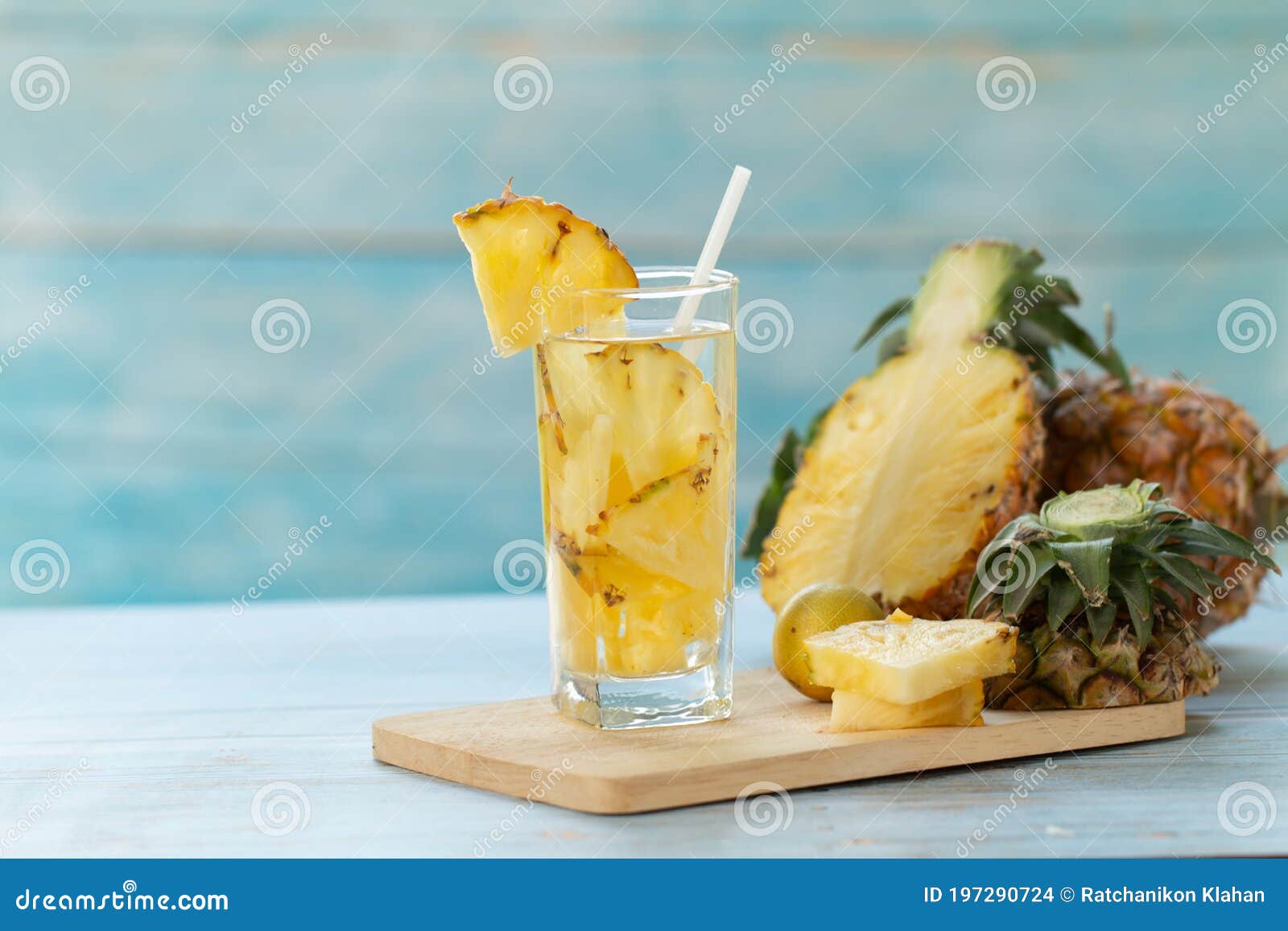 Pineapple Juice Pieces Pineapple Healthy Drink and Summer Fruit Drink