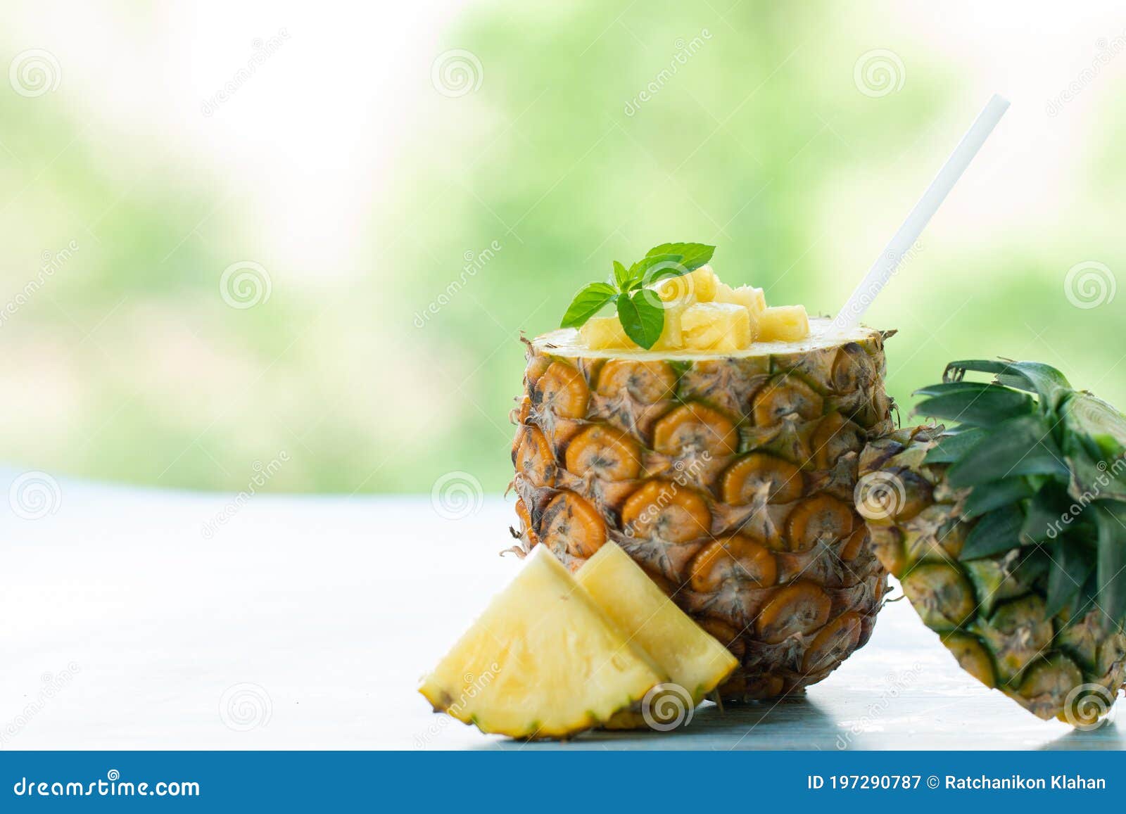 Pineapple Juice Pieces Pineapple Healthy Drink and Summer Fruit Drink