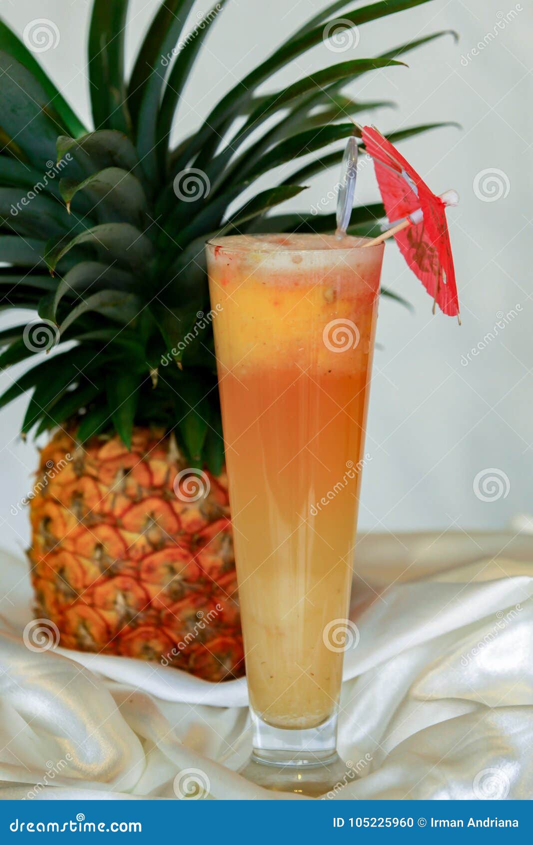 Pineapple Juice . stock photo. Image of refreshing, dish 105225960