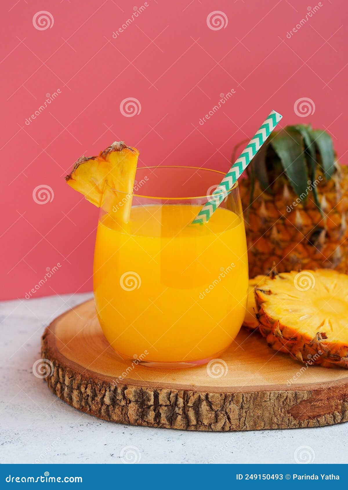 Pineapple Juice for Summer Drinks Concept. Stock Image Image of glassware, fruit 249150493