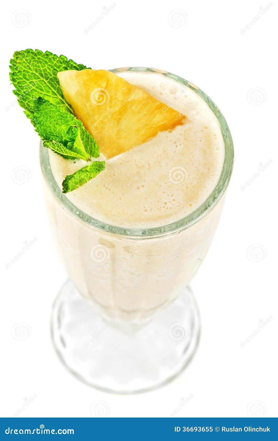 Pineapple milk cocktail stock image. Image of orange 36693655