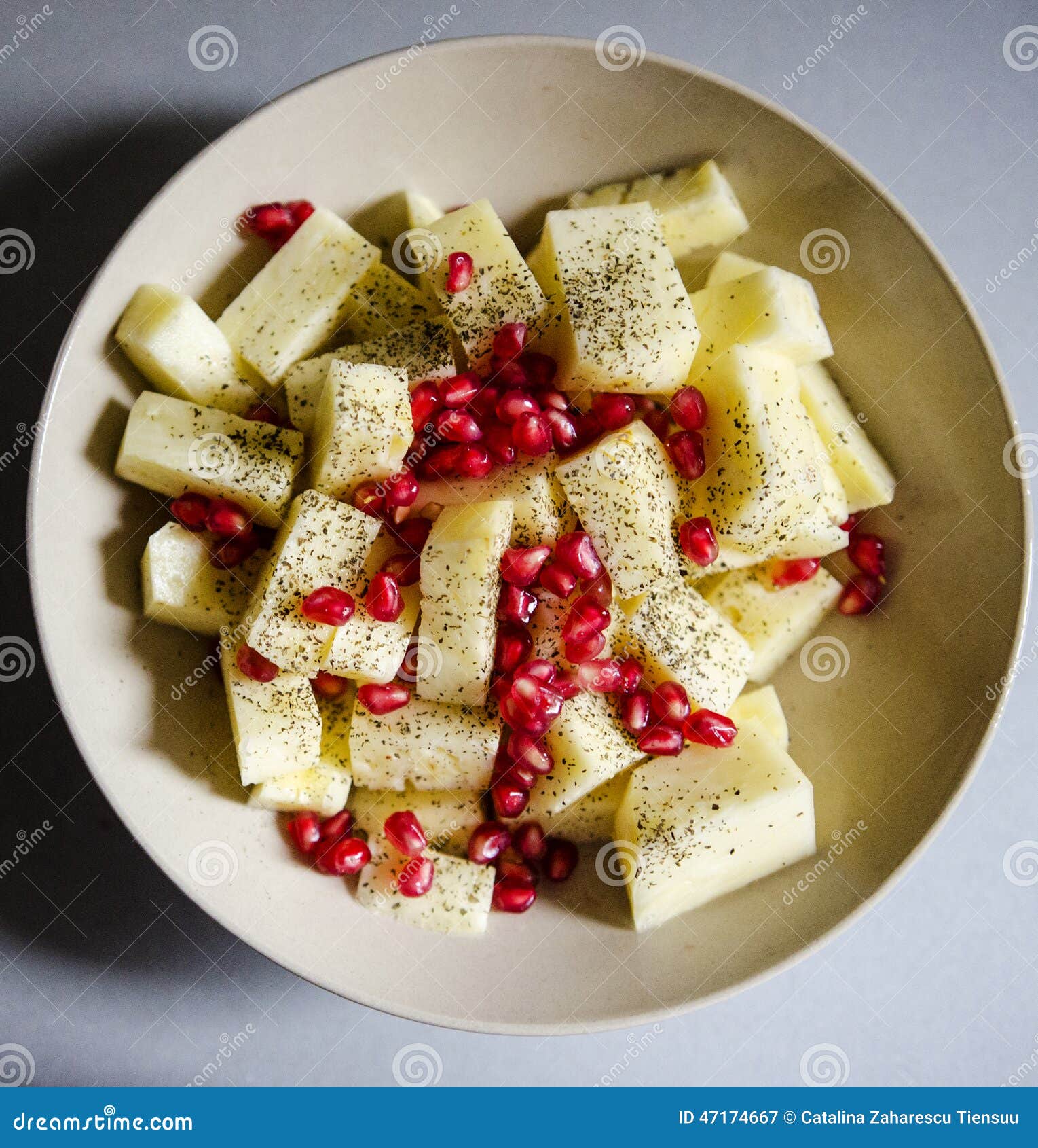 pineapple and pomegranate