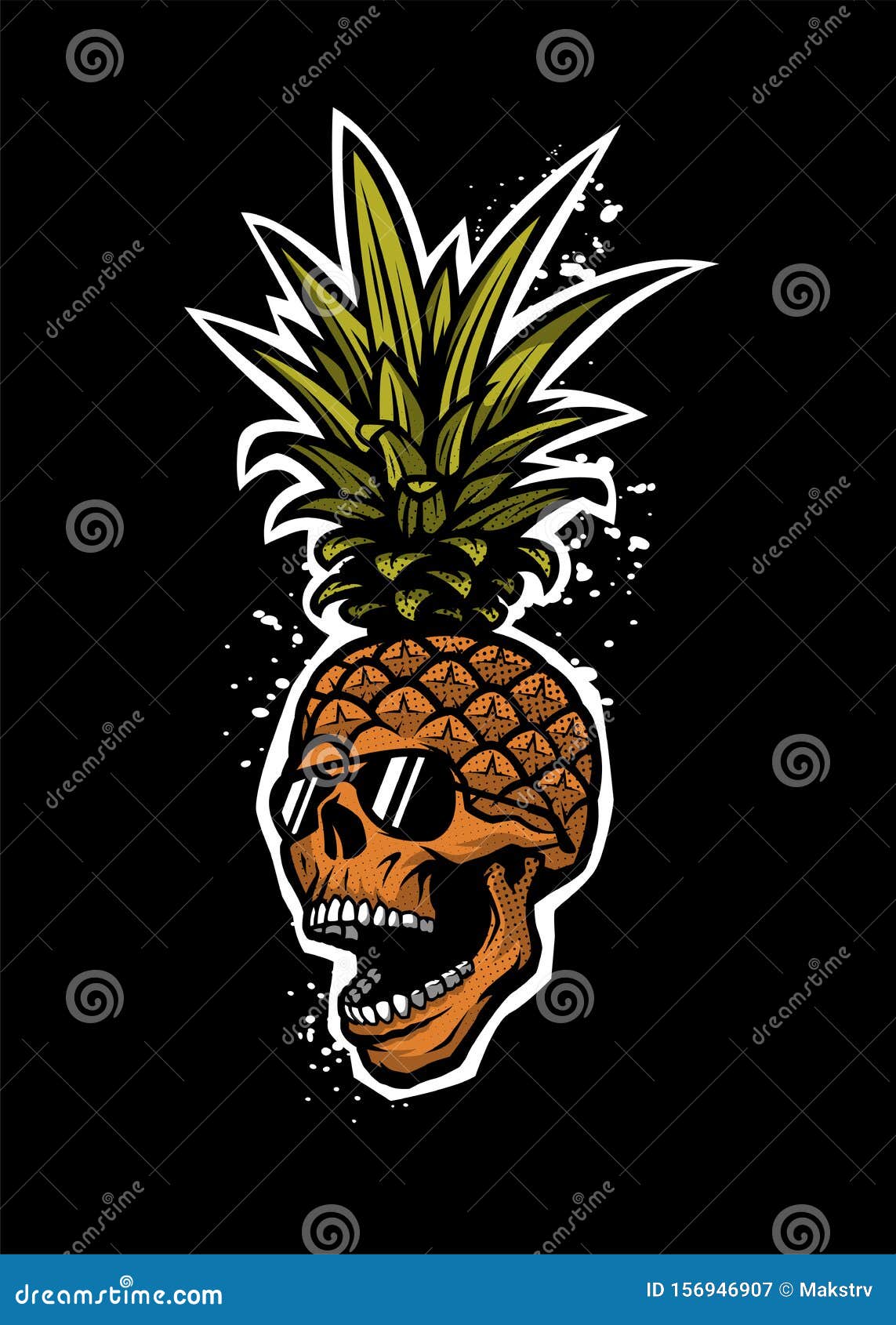 𝕵𝖎𝖑𝖑𝖎𝖆𝖓 𝕾𝖆𝖓𝖙𝖔𝖘 on Instagram pineapple skull for chyz  thanks again  pineappletattoo skulltattoo fruittattoo  neotraditionaltattoo torontotattoo boldtattoo
